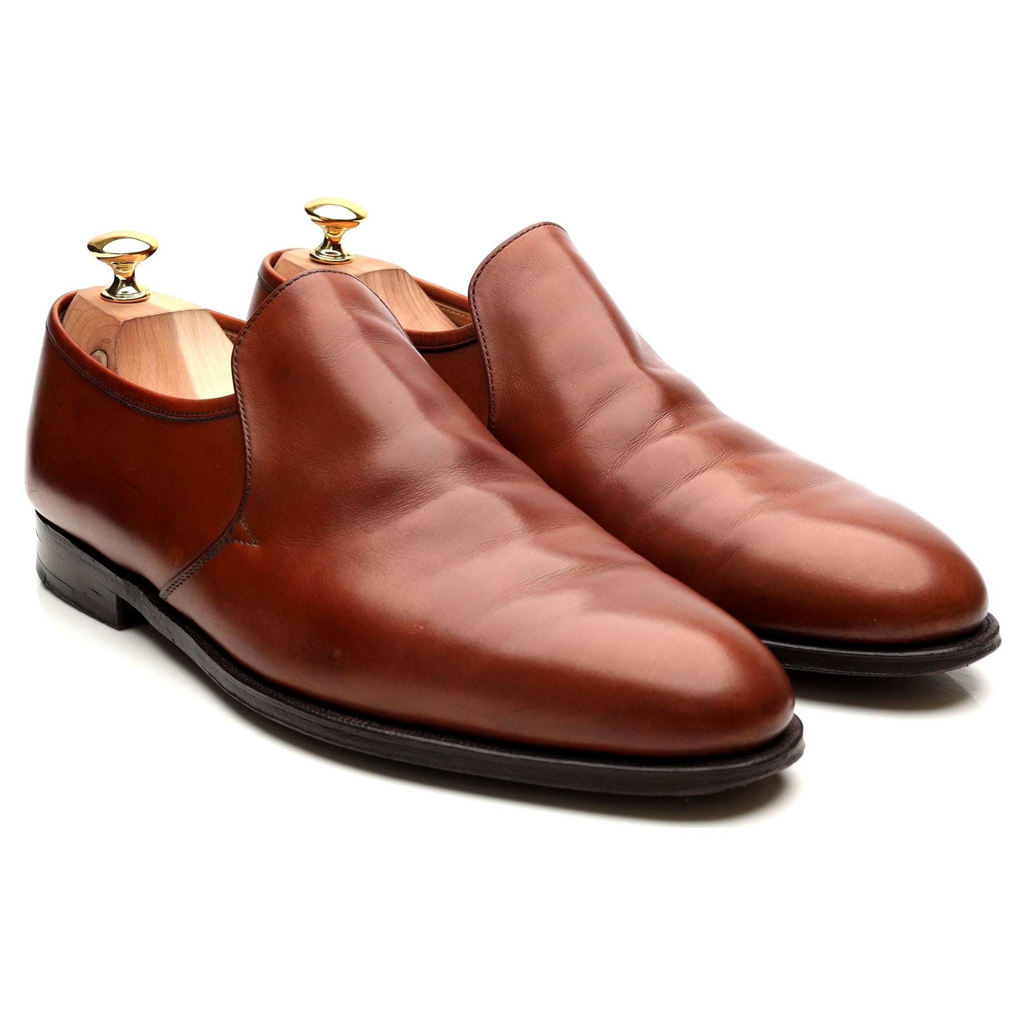 Crockett & Jones mocassins cuir camel pointure 11
