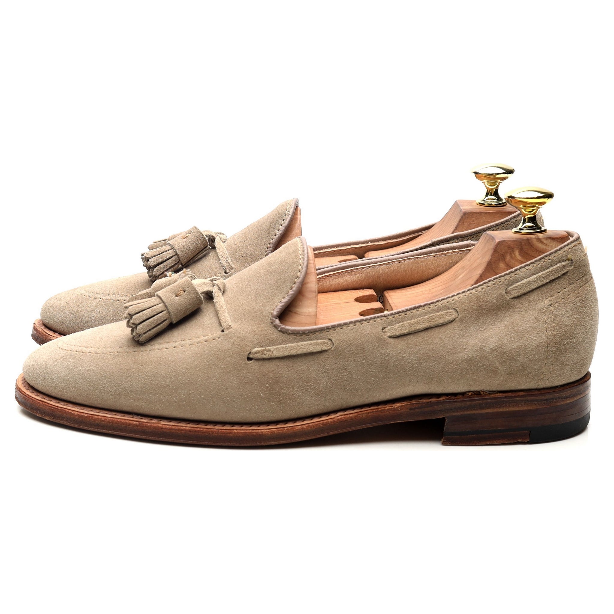 The Armoury D1121 mocassins suède beige pointure UK 7