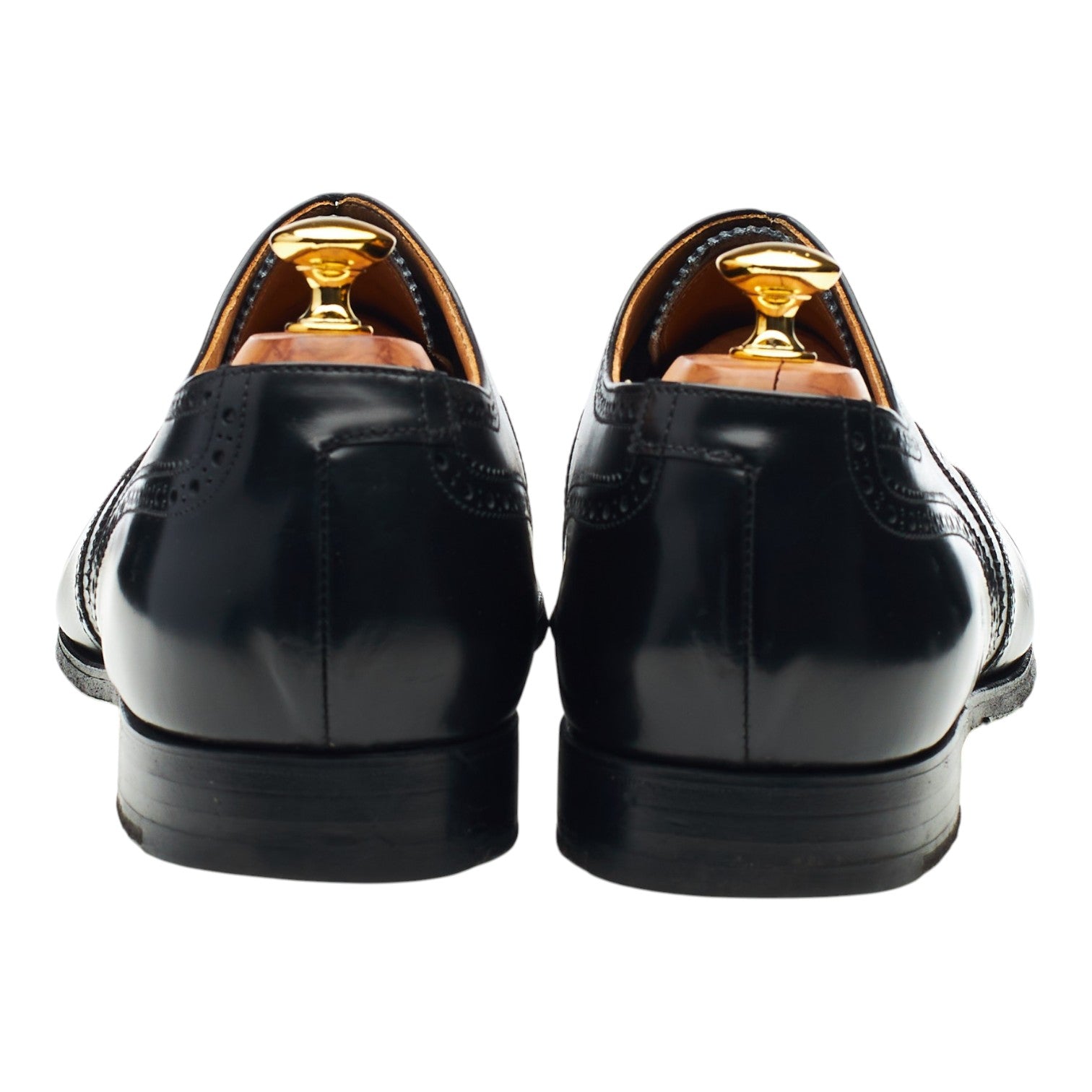 Gordon Scott Falmouth Richelieu Brogue Cuir Noir UK 12