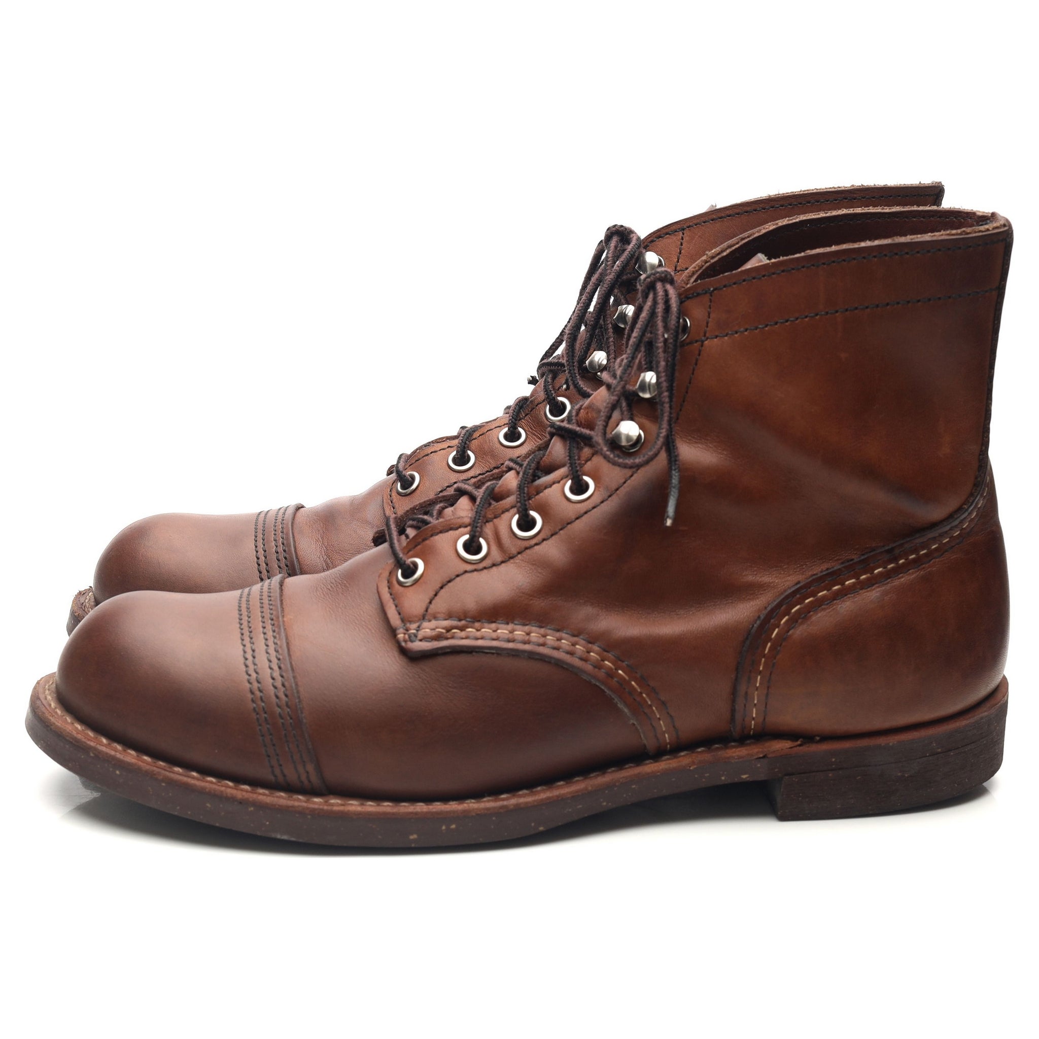 Red Wing 8111 Iron Ranger boots cuir marron UK 9