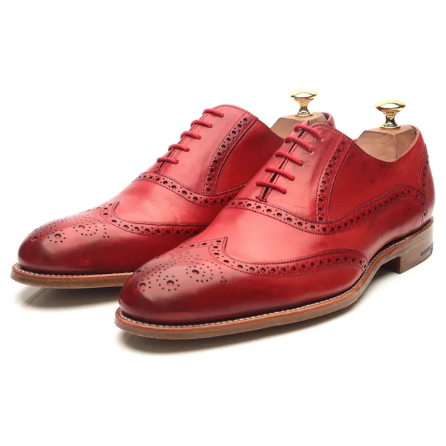 Barker Valiant derbies cuir rouge pointure 9