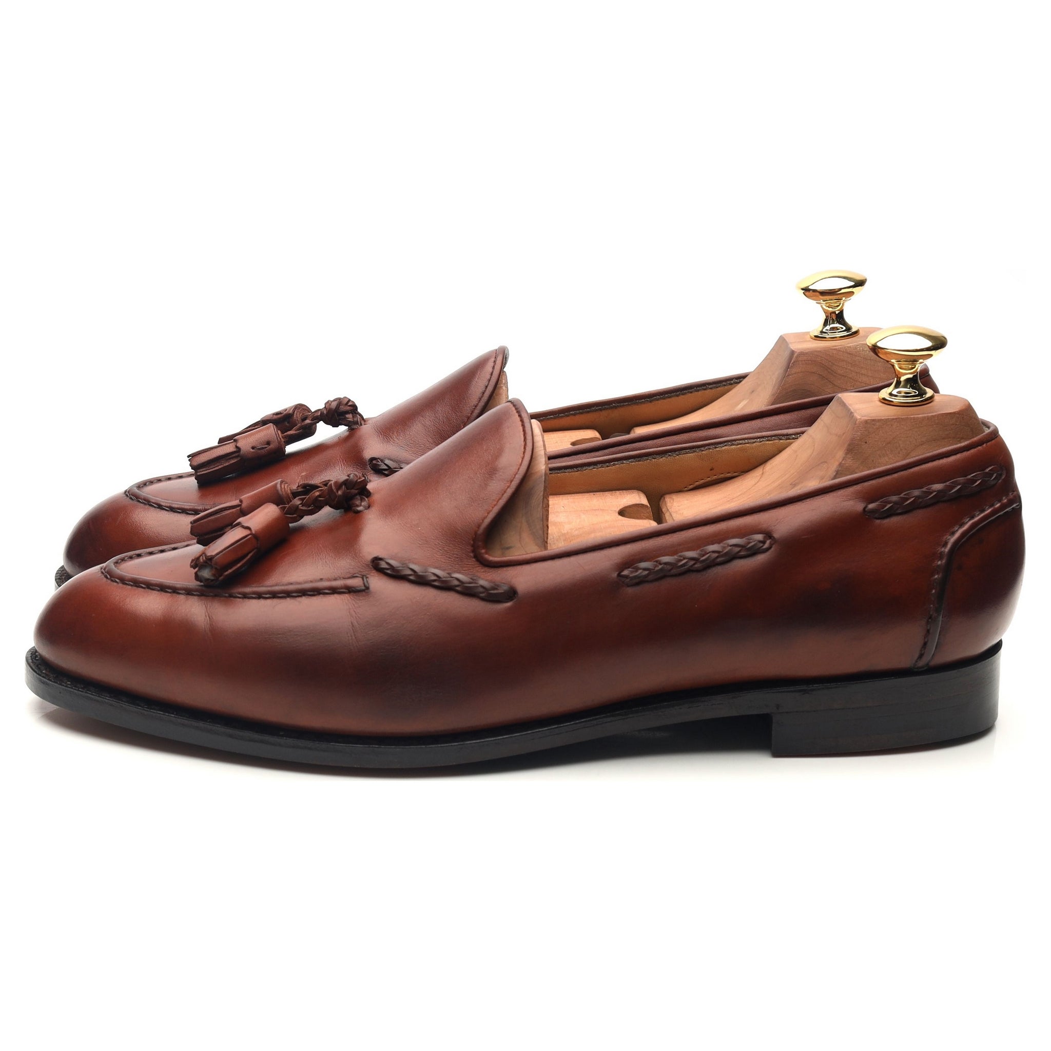 Edward Green Belgravia mocassins cuir marron pointure 9