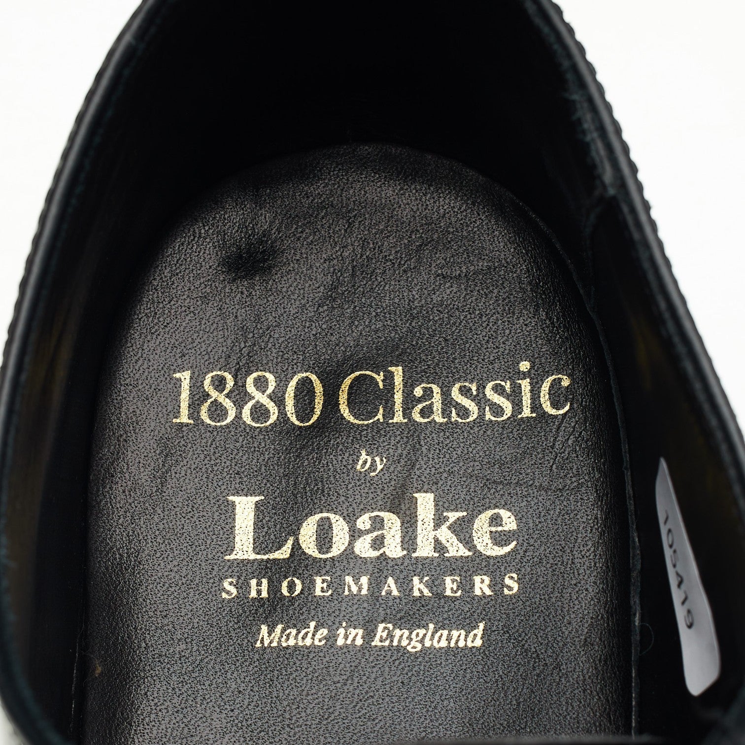 Loake 1880 Stonegate oxford cuir noir pointure UK 8