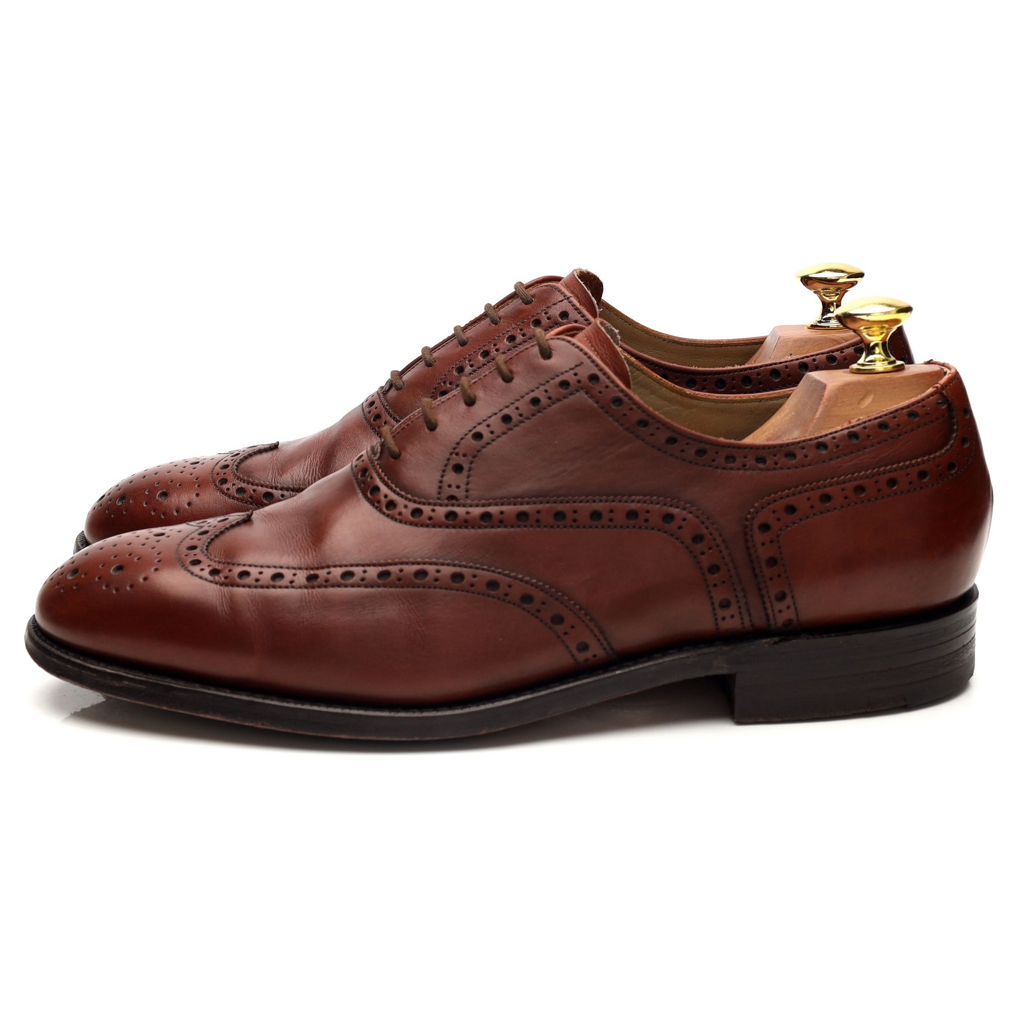 Barker 682326 oxford brogue cuir marron clair UK 8