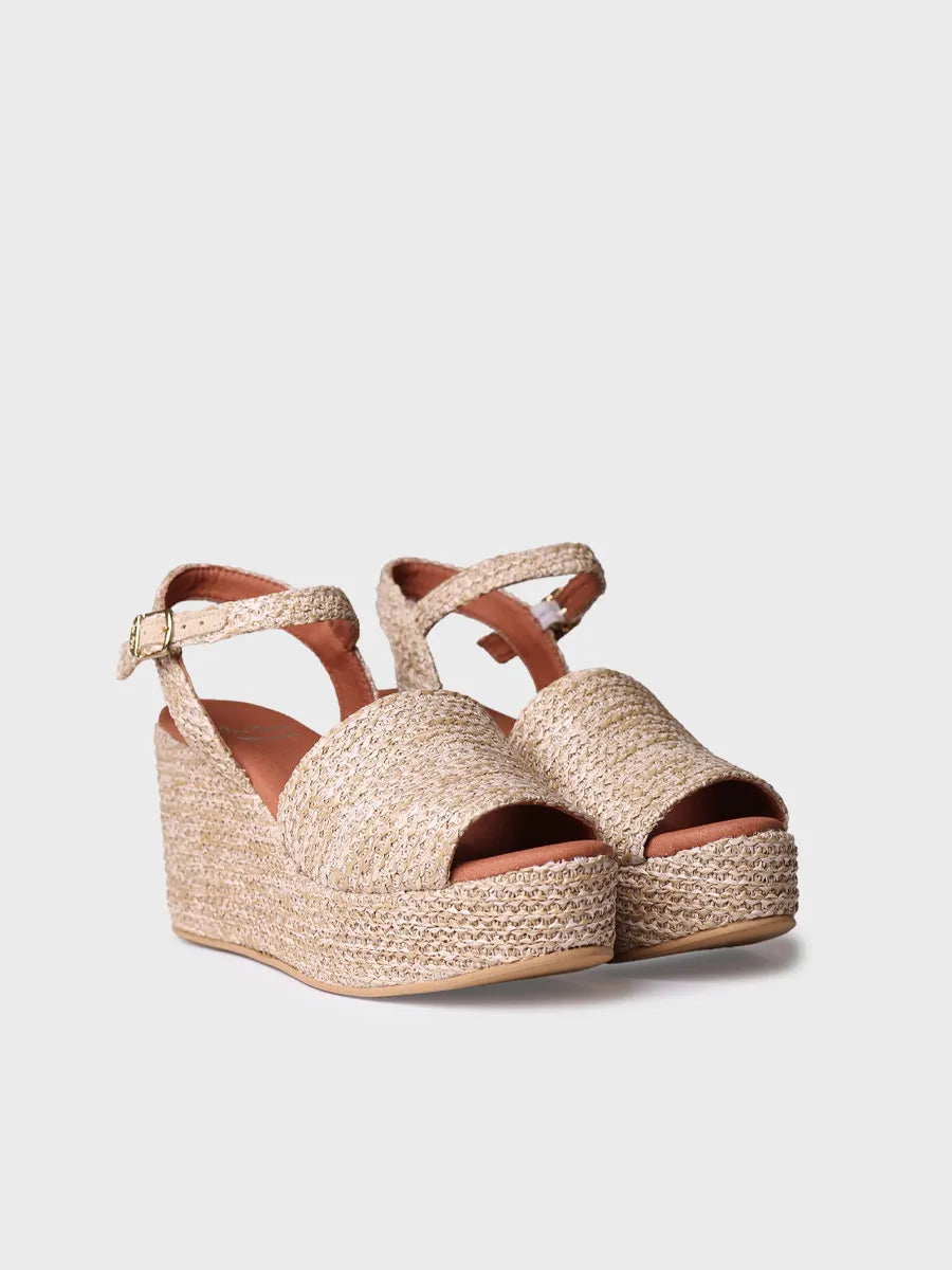 Toni Pons Tulia espadrille raphia talon 8 cm