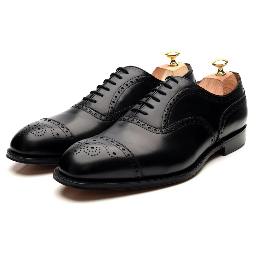 Church's Diplomat richelieu brogue cuir noir 11 cousu Goodyear