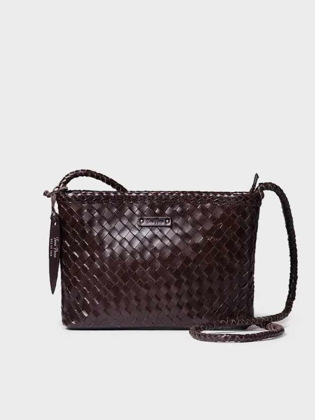 Toni Pons Selena sac bandoulière cuir tressé 28 cm