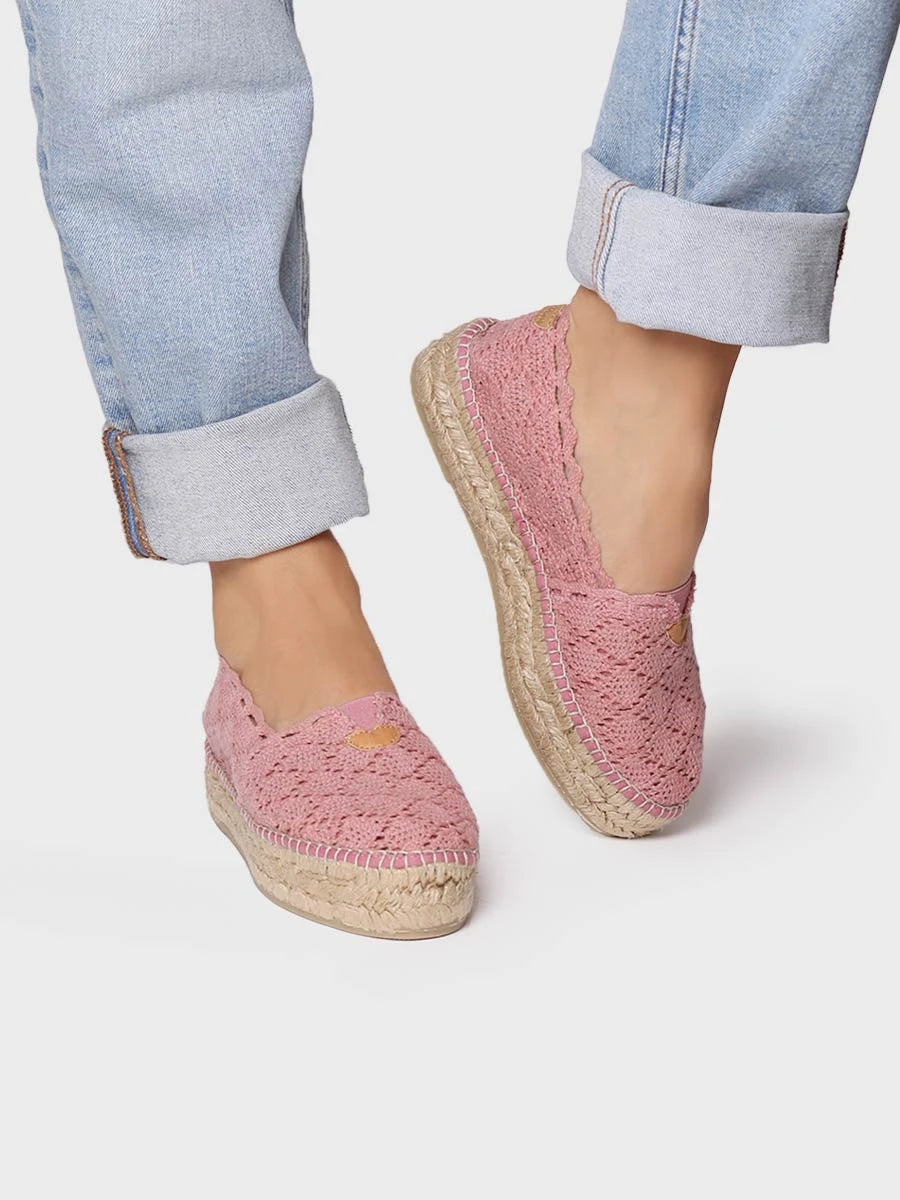 Toni Pons Aitana espadrilles plates crochet coton