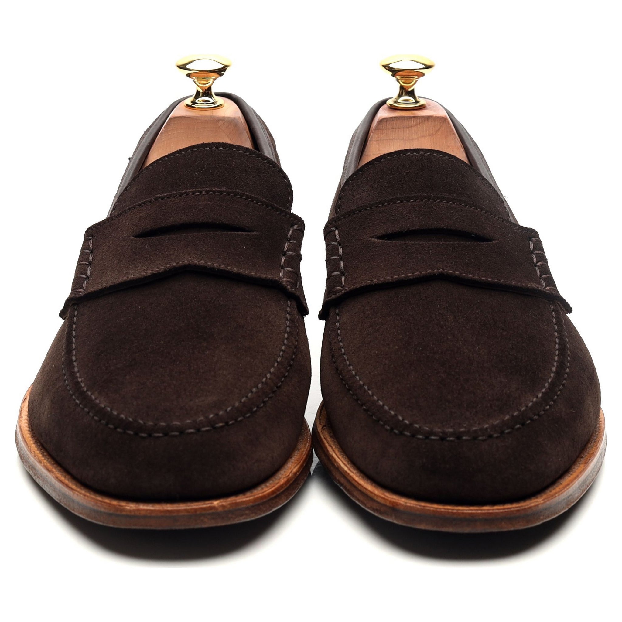 Crockett & Jones Seaton mocassin daim marron pointure 43