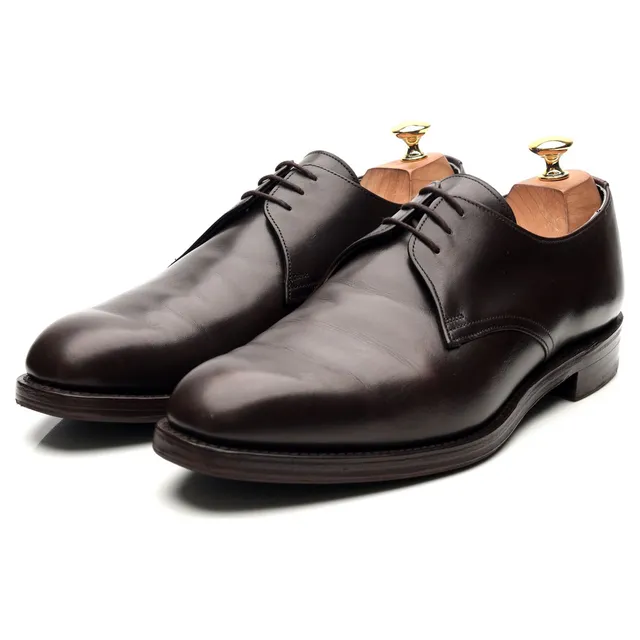 Tim Little derbies cuir marron foncé UK 10