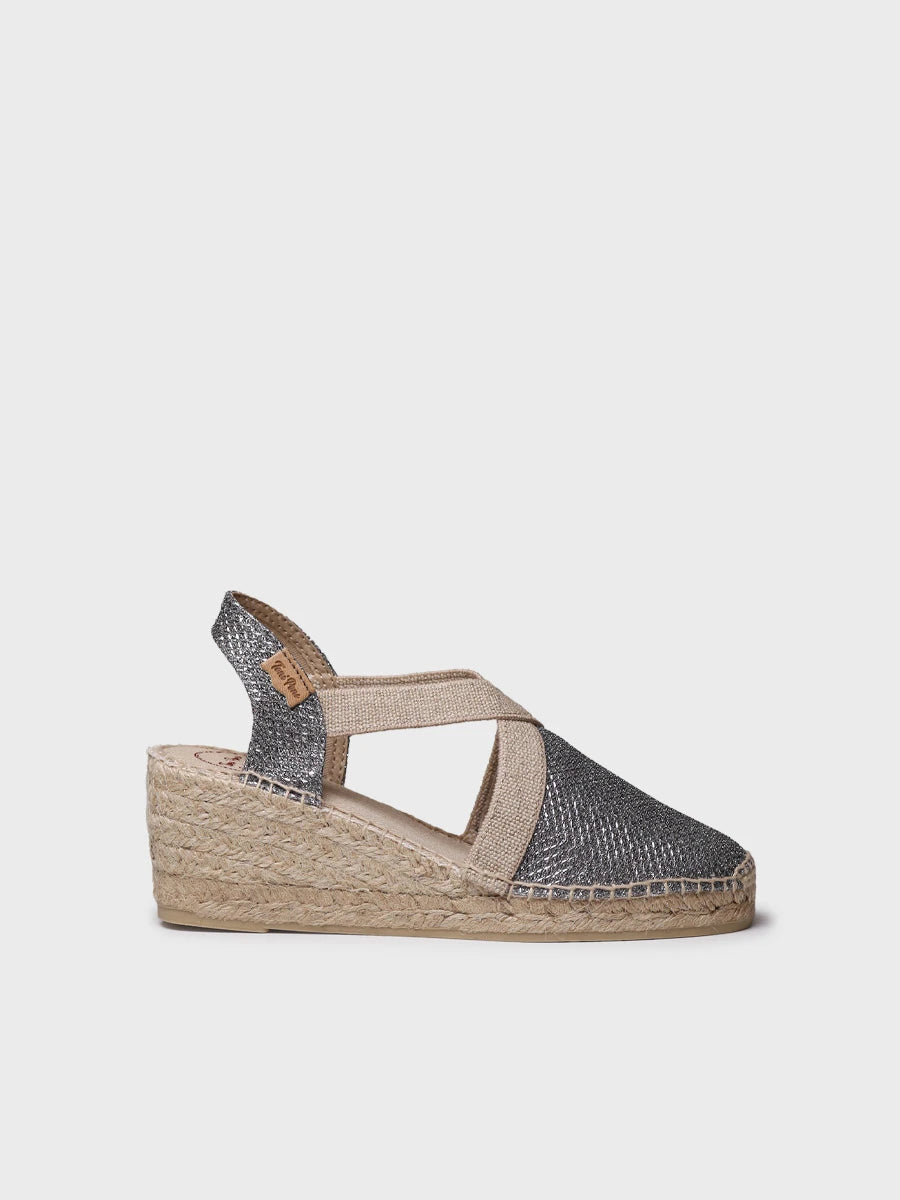 Toni Pons Triton espadrille compensee vegan brillante