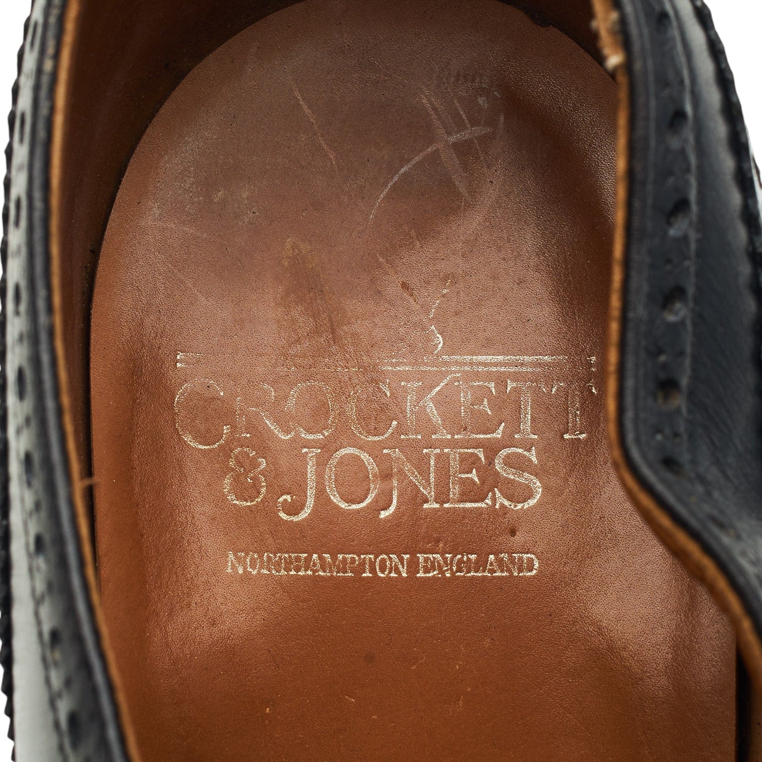 Crockett & Jones Finsbury richelieu cuir noir UK 9