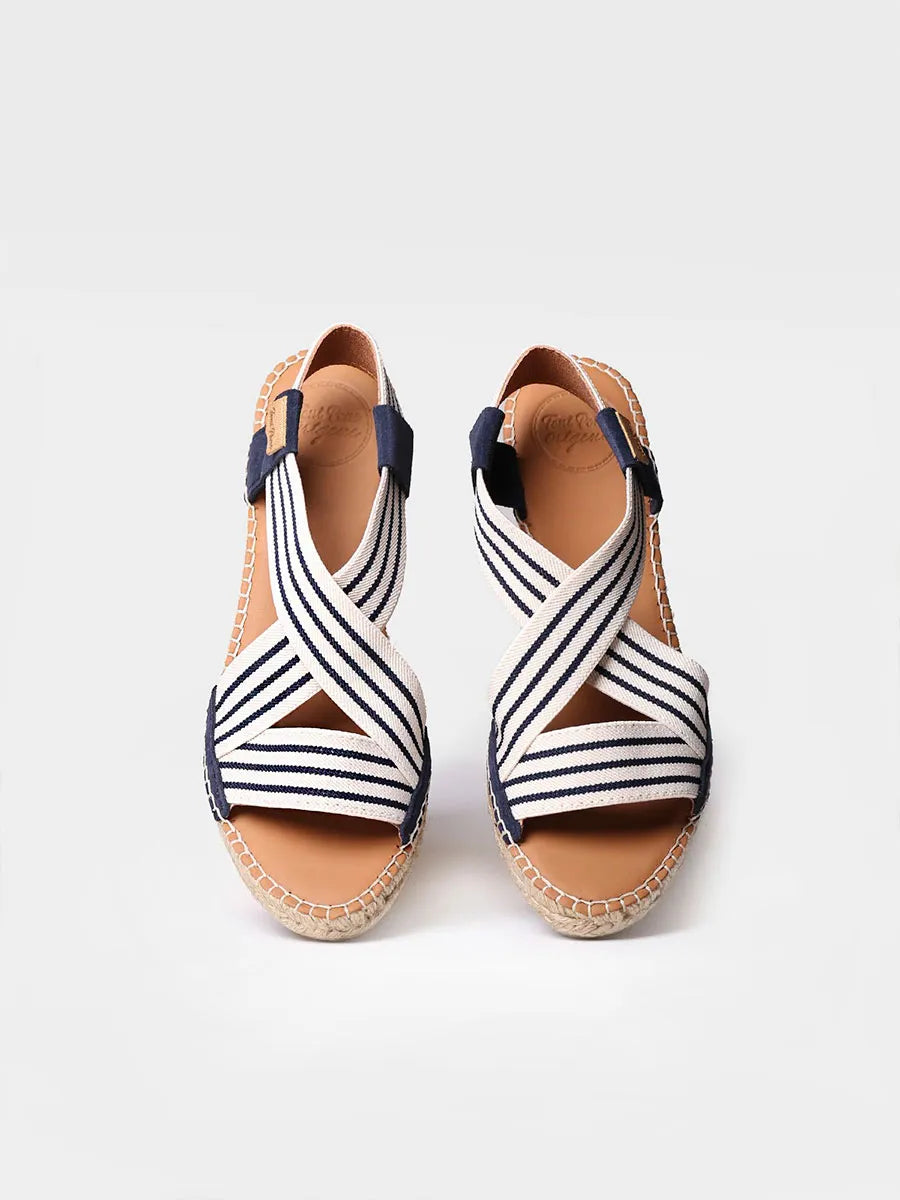 Toni Pons Tina espadrille compensee Crudo-Marino talon 6 cm