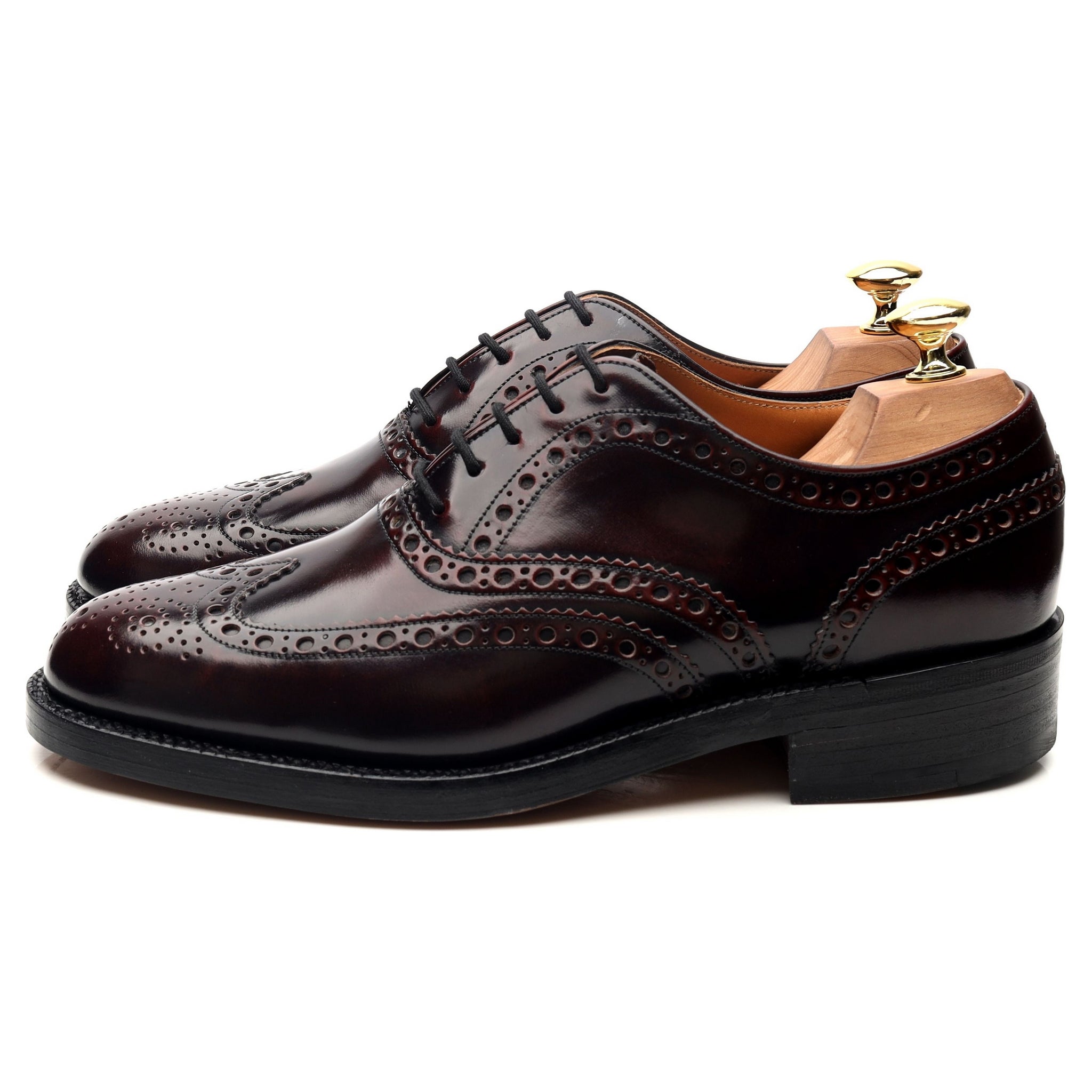 Barker Navarro derbies cuir bordeaux UK 8