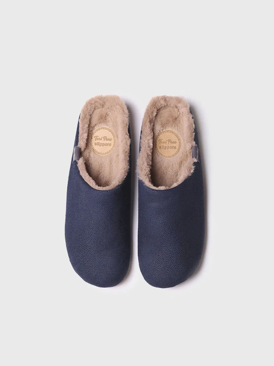 Toni Pons Noti-BD chaussons homme marine chaud