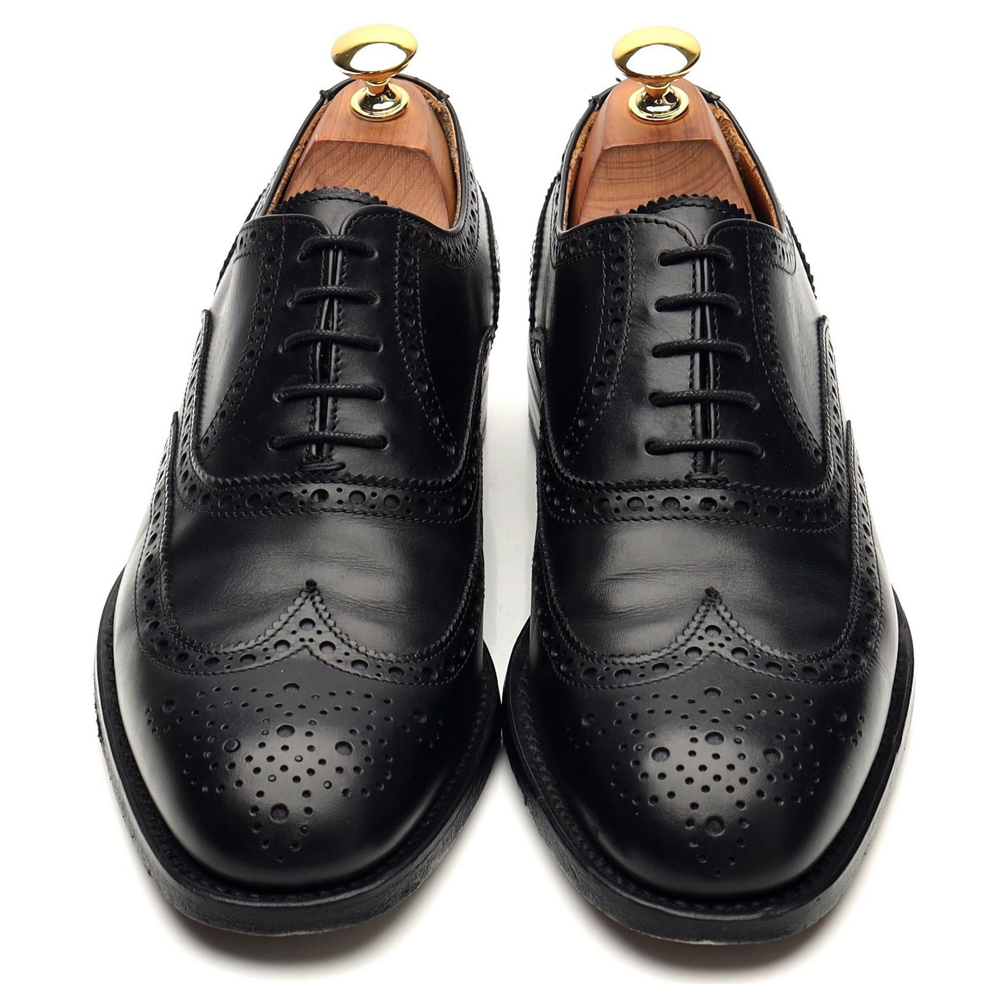 Herring chaussures oxford brogues cuir noir UK 6