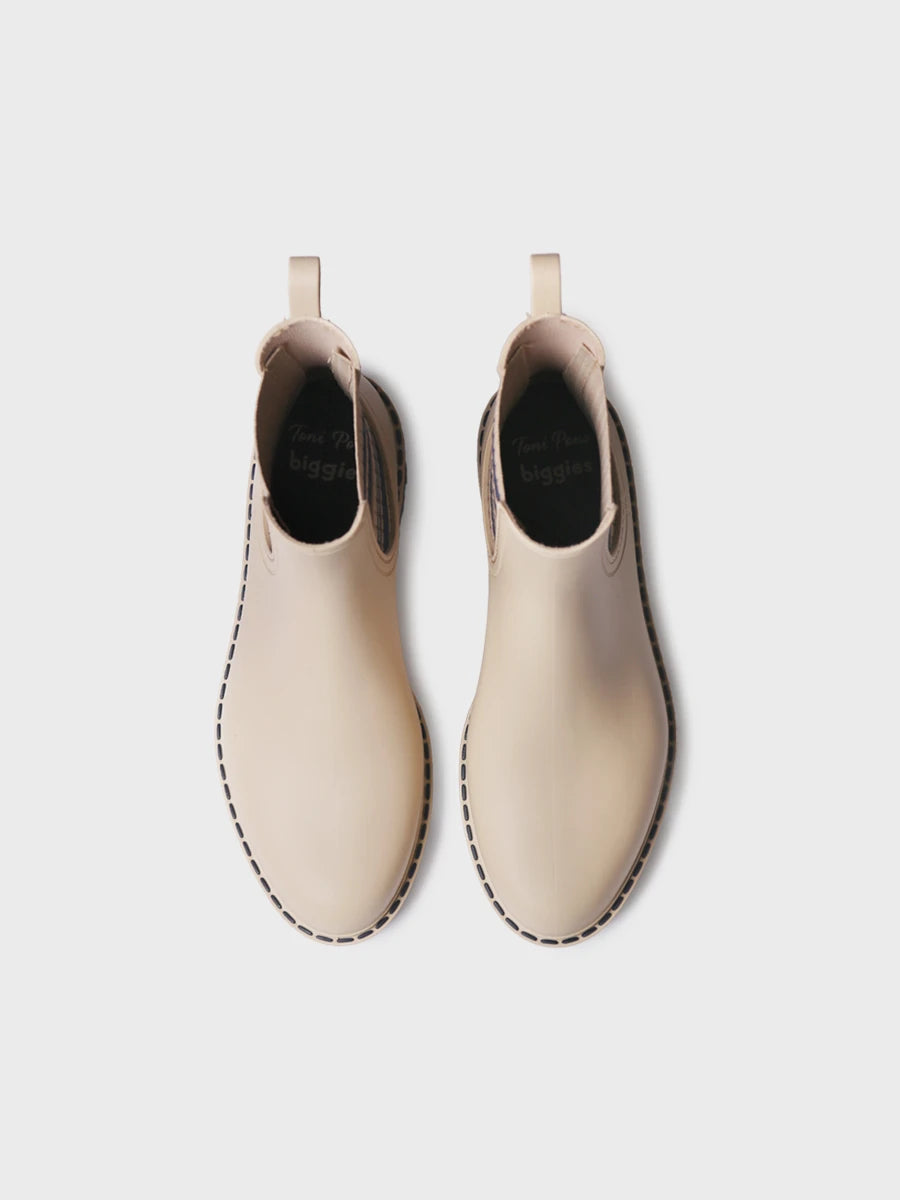 Toni Pons Corbin bottines pluie femme élastiques rayés