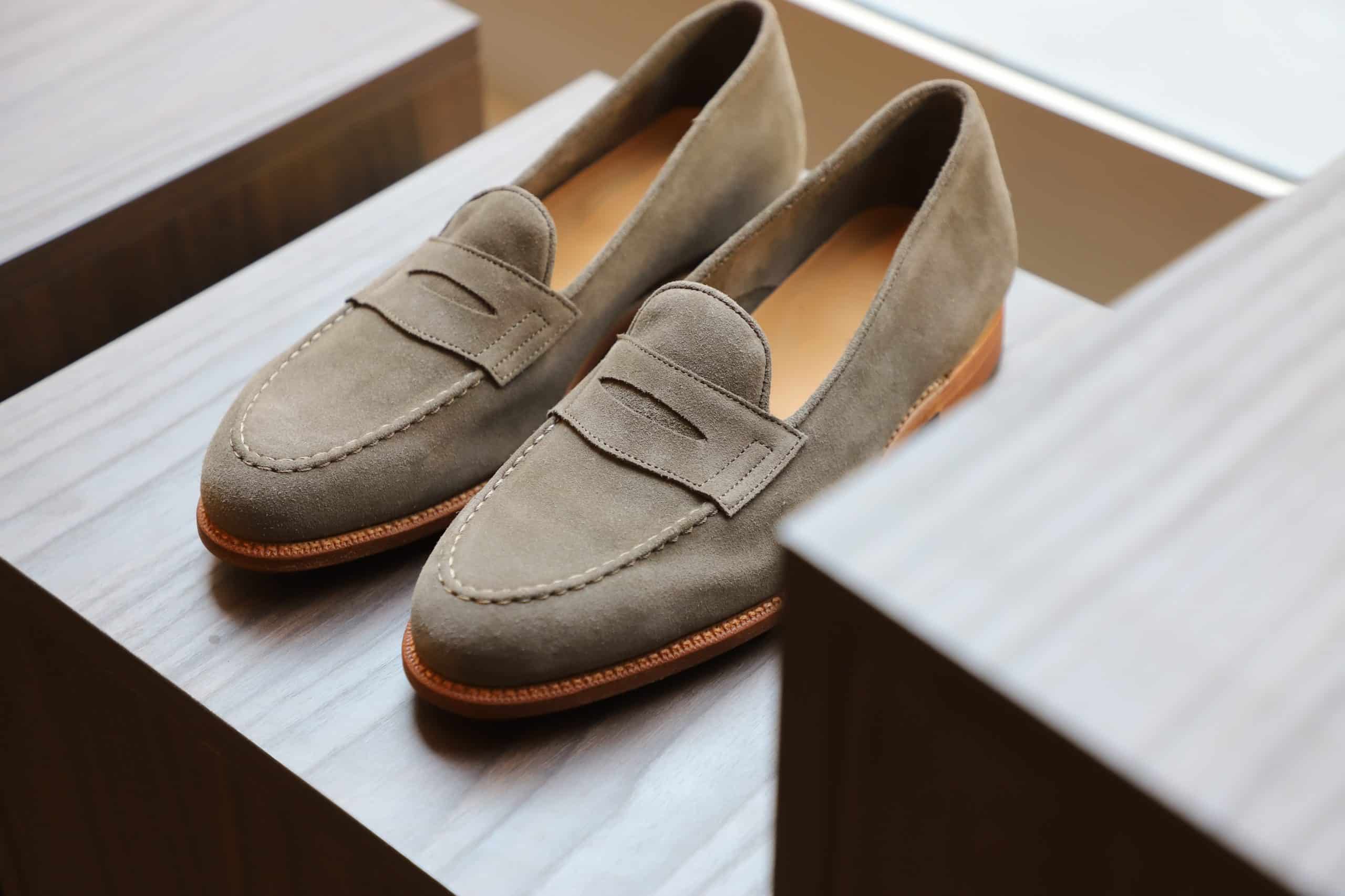 Malfroid Newport mocassin penny suède non doublé