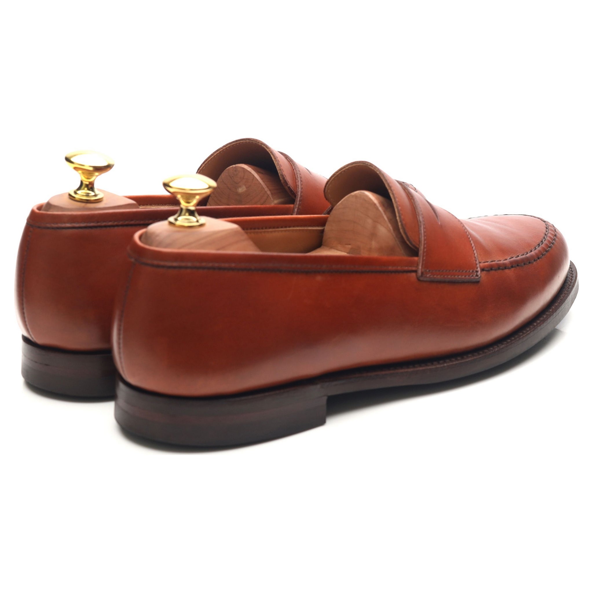 Crockett & Jones Boston mocassins marron cuir pointure 8.5
