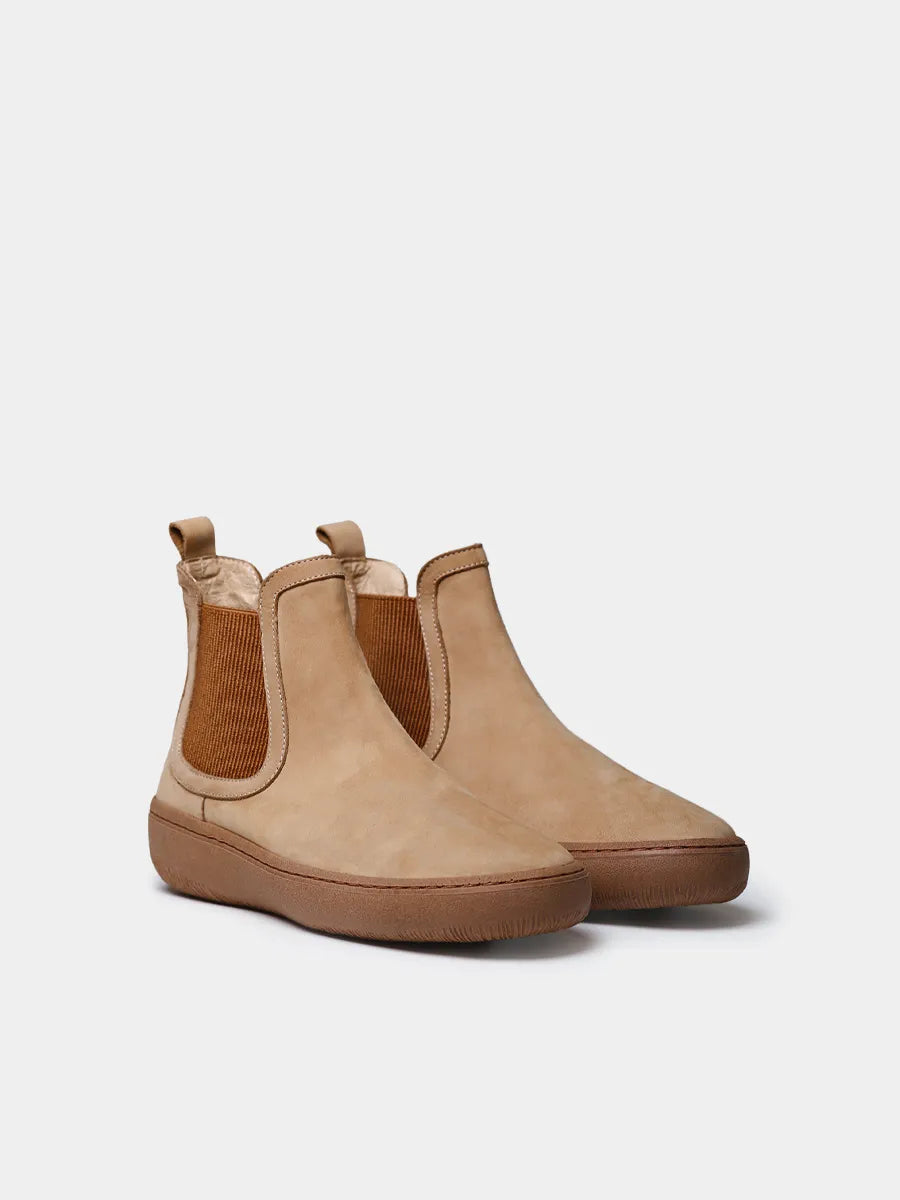 Toni Pons Serra bottine nubuck femme beige