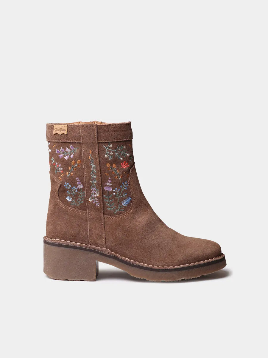Toni Pons Monells bottine femme suède talon 5 cm