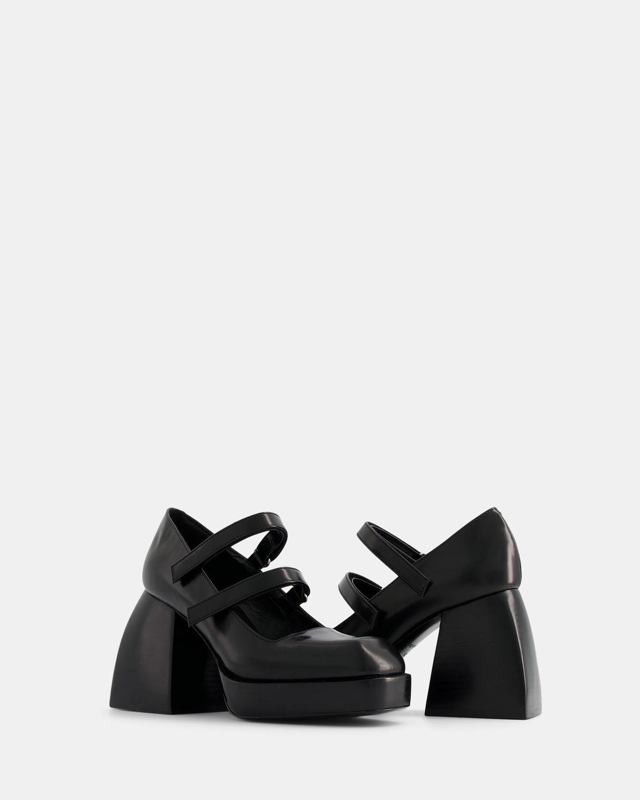 Nodaleto Bulla Babies 90 babies noir verni talon 9 cm