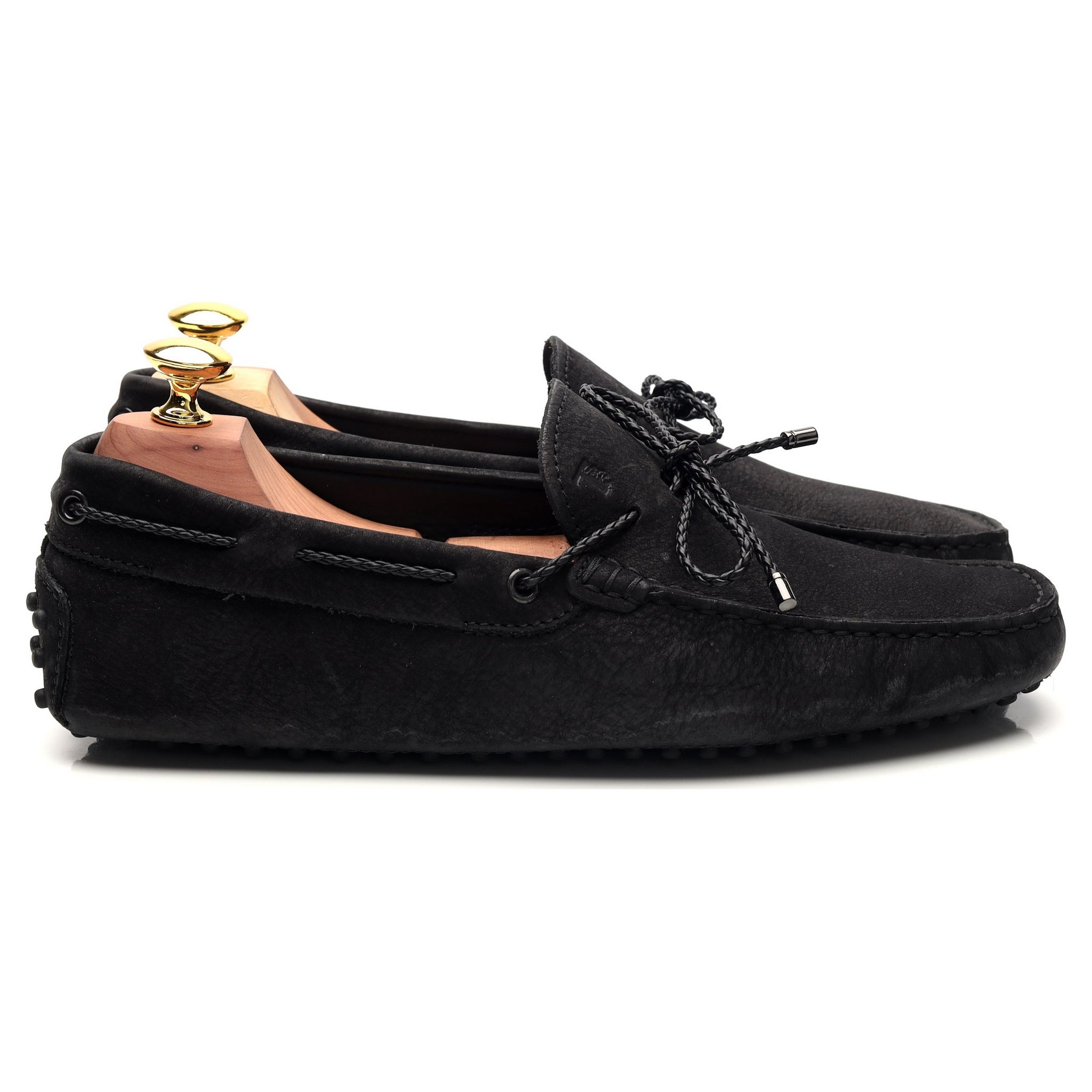 Tod's Gommino mocassins nubuck noir UK 6