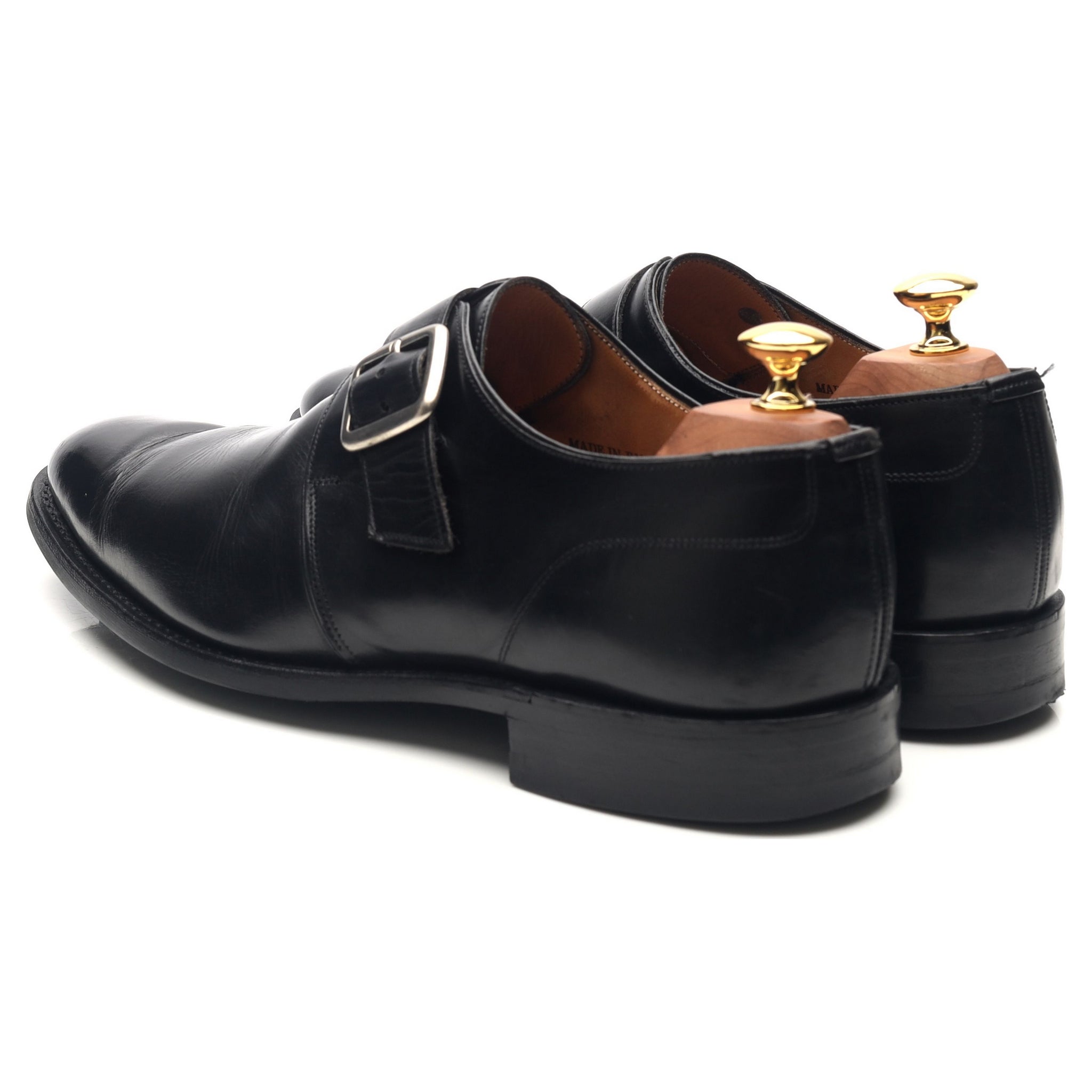 Cheaney Moorgate monk cuir noir pointure 9,5