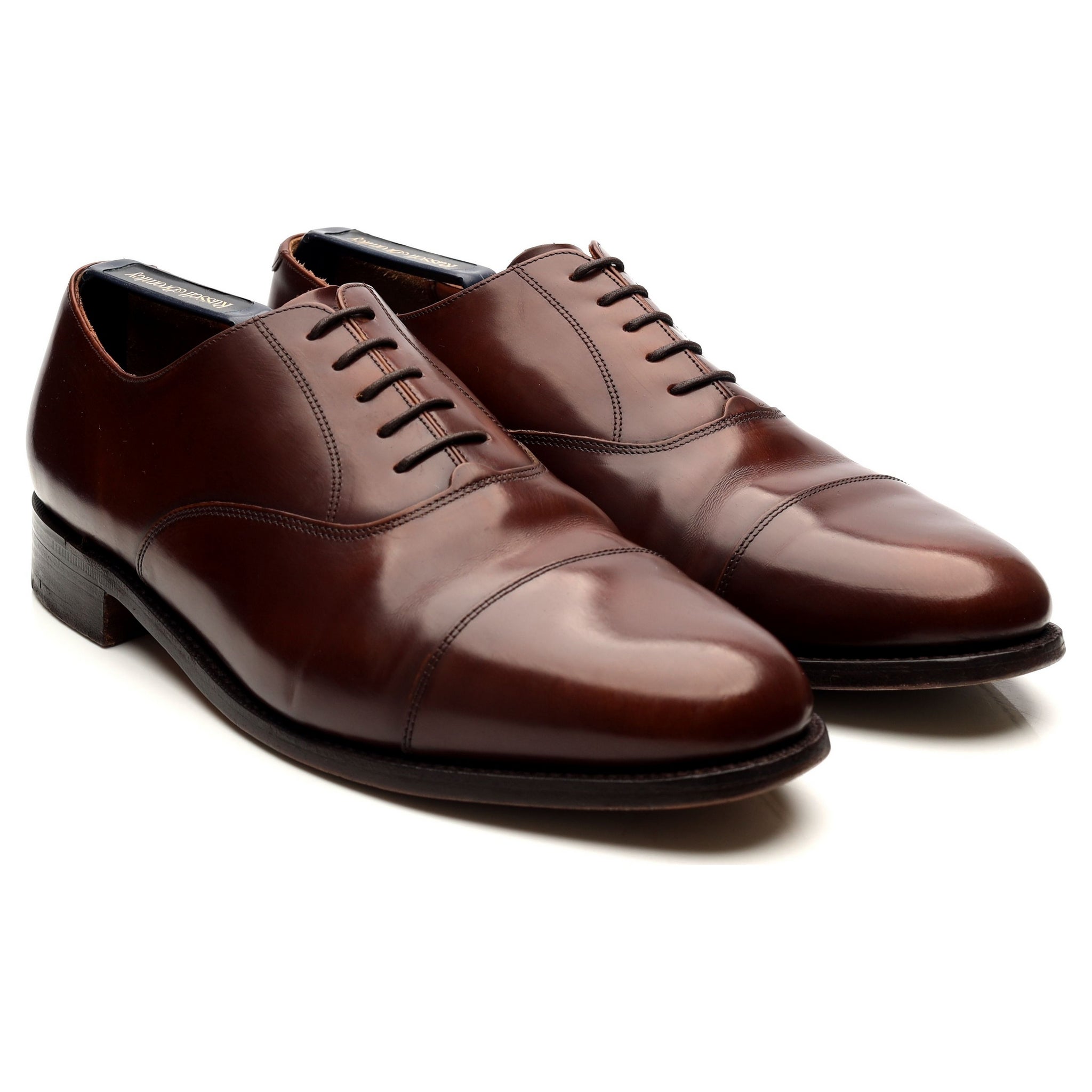 Russell & Bromley oxford cuir marron 9.5 embauchoirs