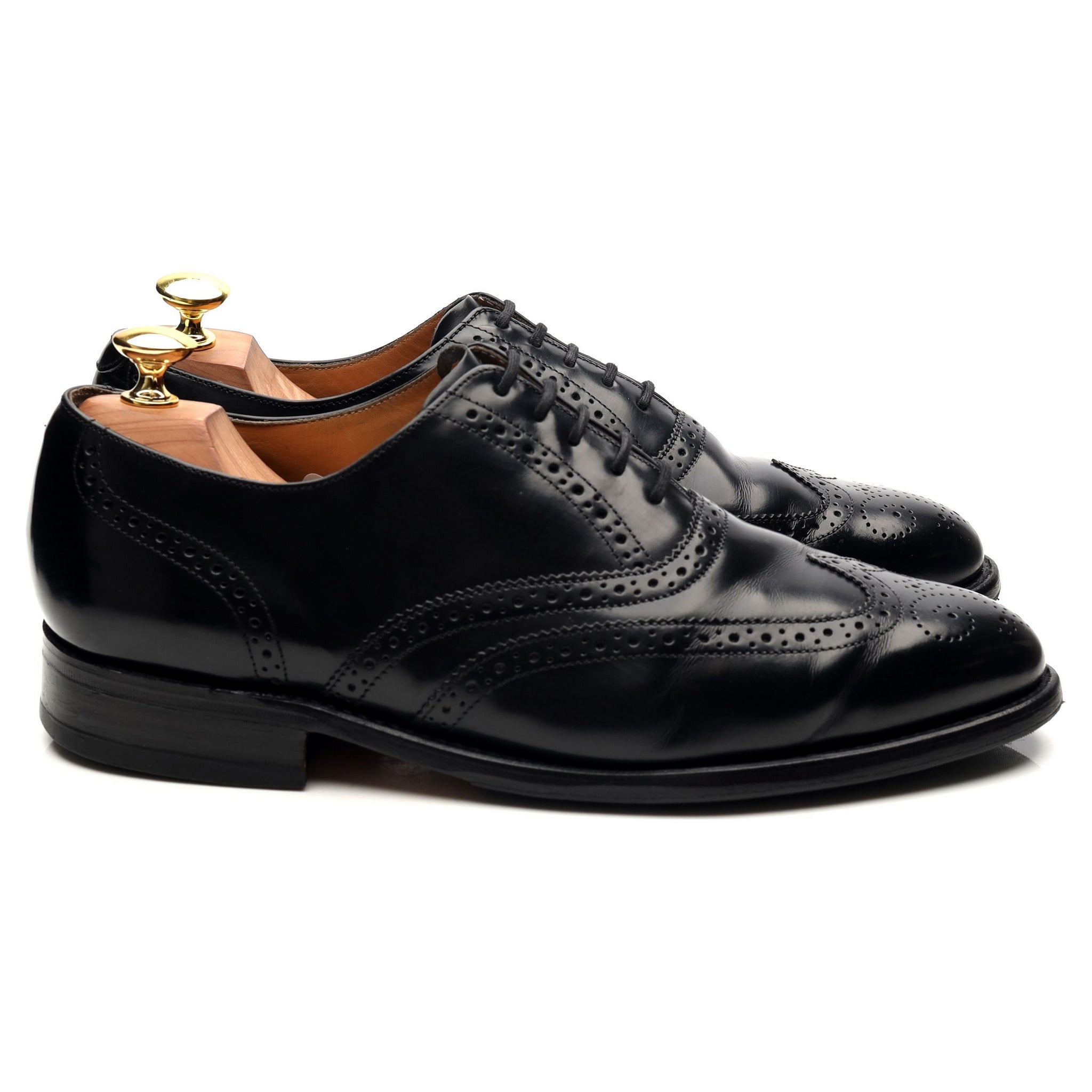Barker Albert derby cuir noir large 8 UK