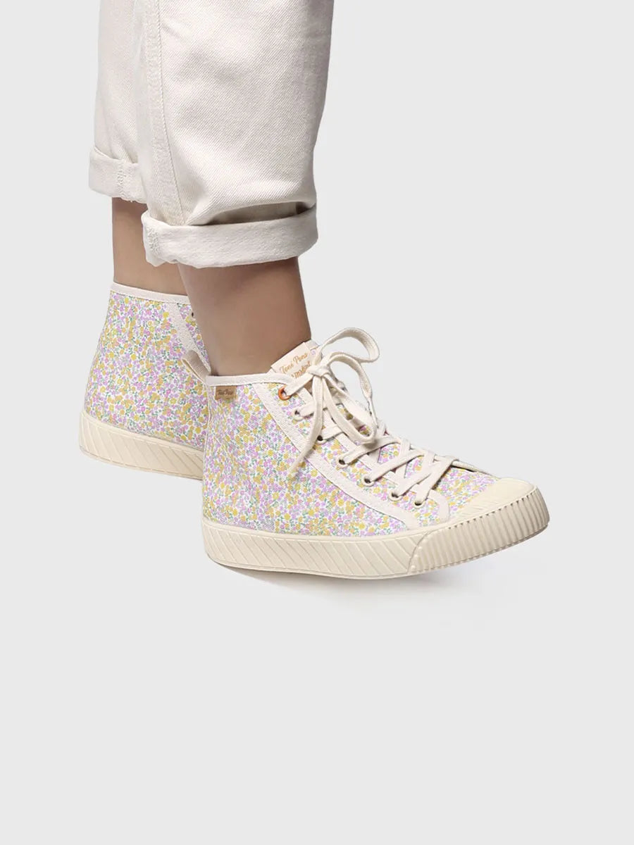 Toni Pons Gena-AP baskets femme montantes vegan écru