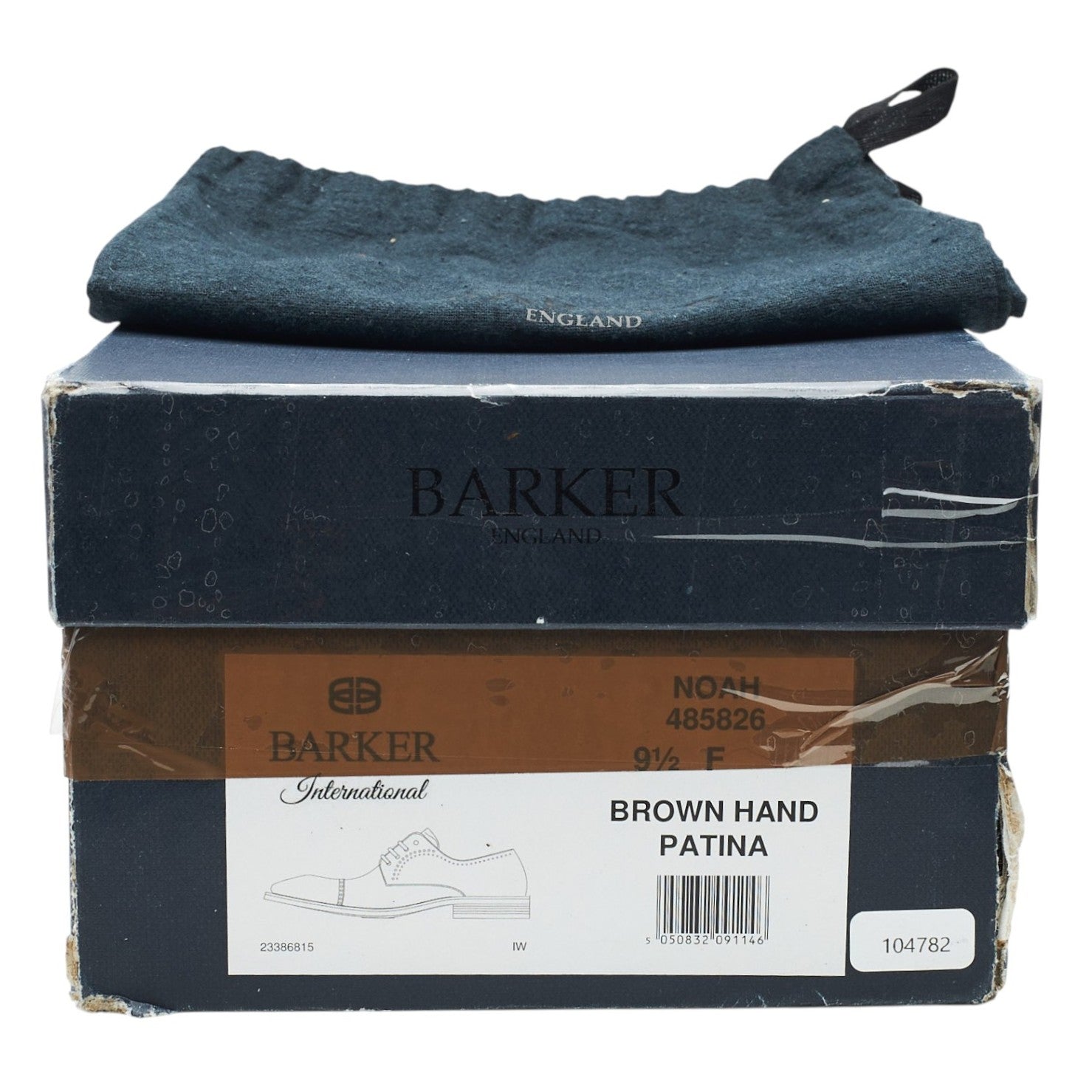 Barker Noah derby cuir marron patiné 9,5 UK