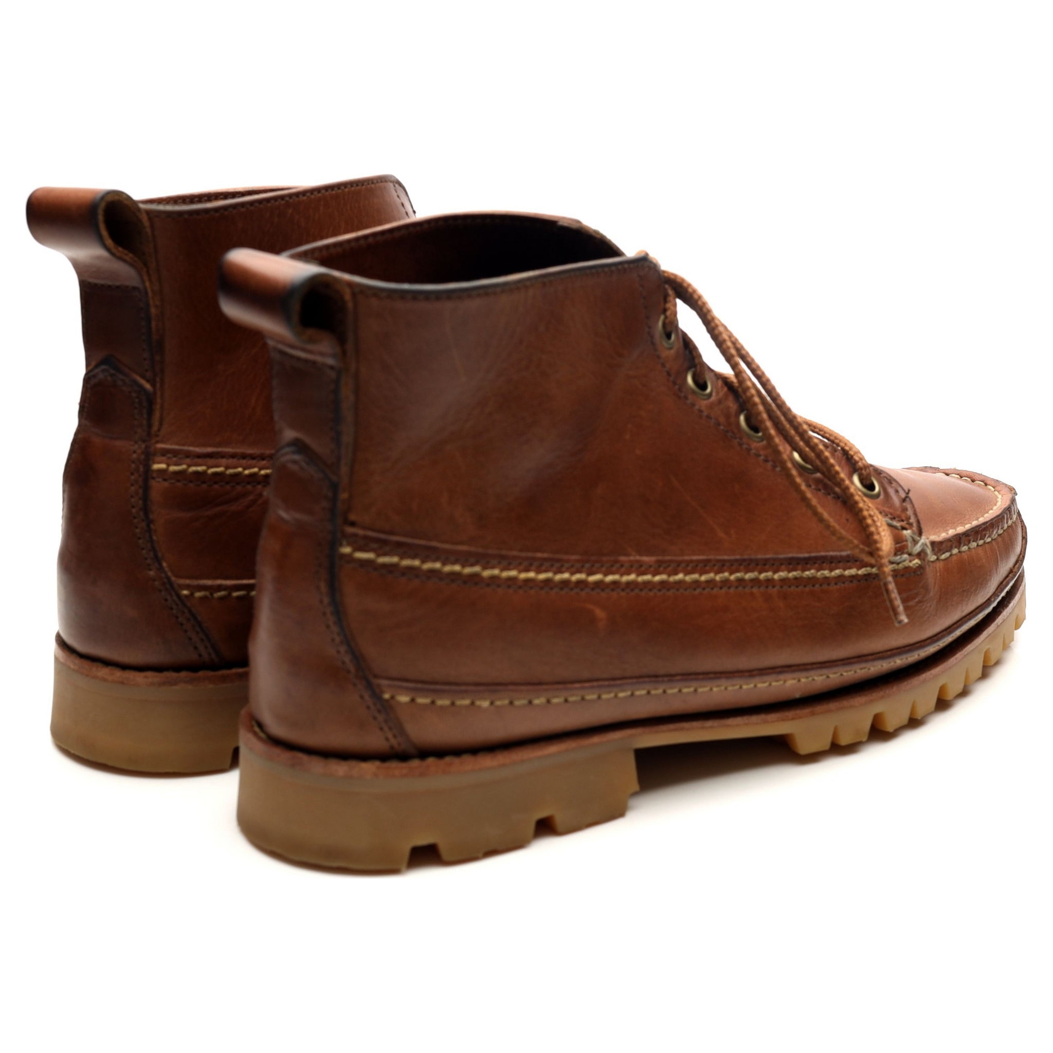 Oak Street Bootmakers Camp boots cuir marron UK 9