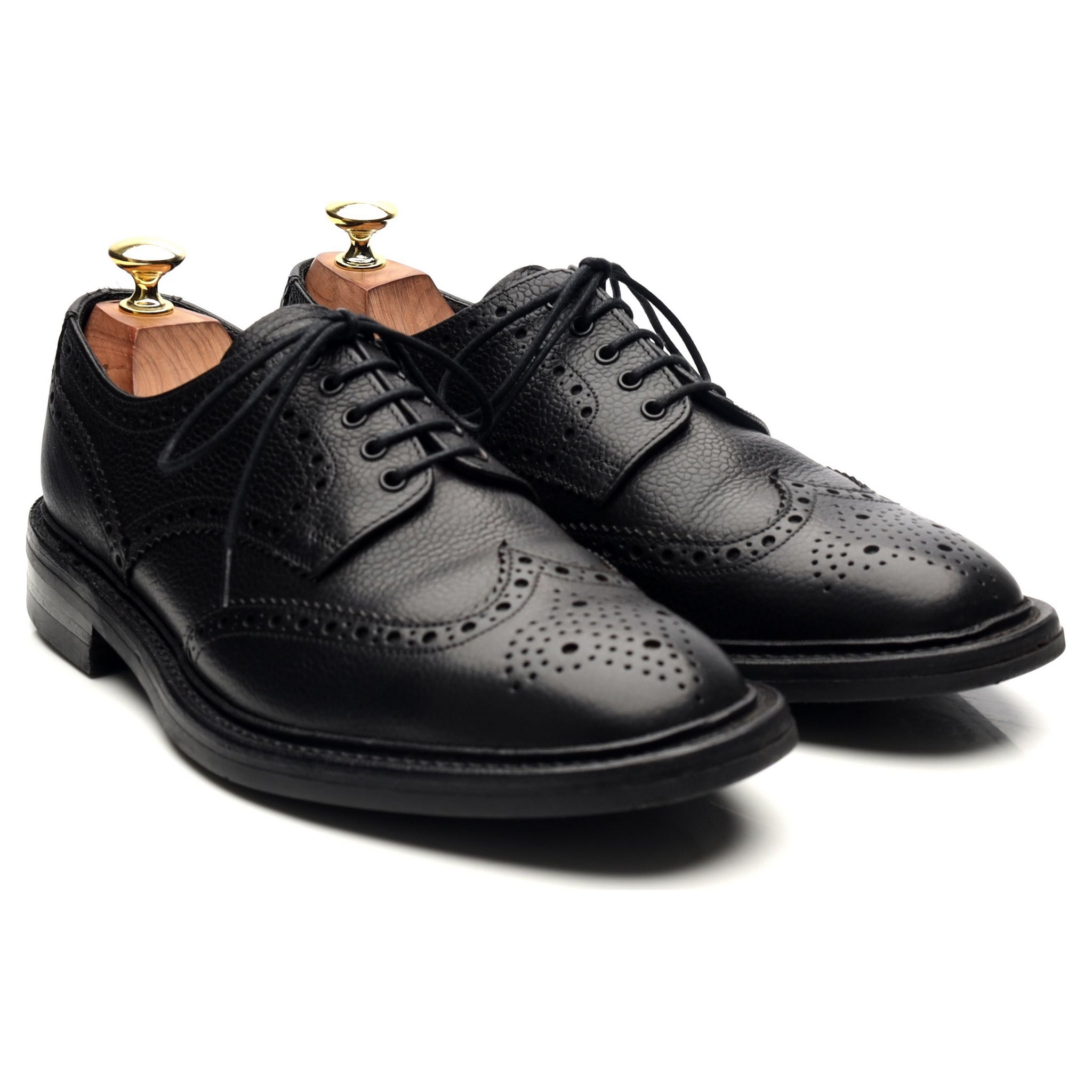 Loake 1880 Badminton 2 derby cuir grainé noir UK 7
