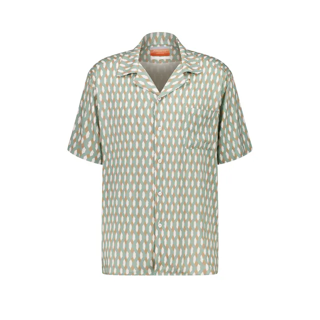 Rivieras Cali chemise hawaïenne vert d’eau légère