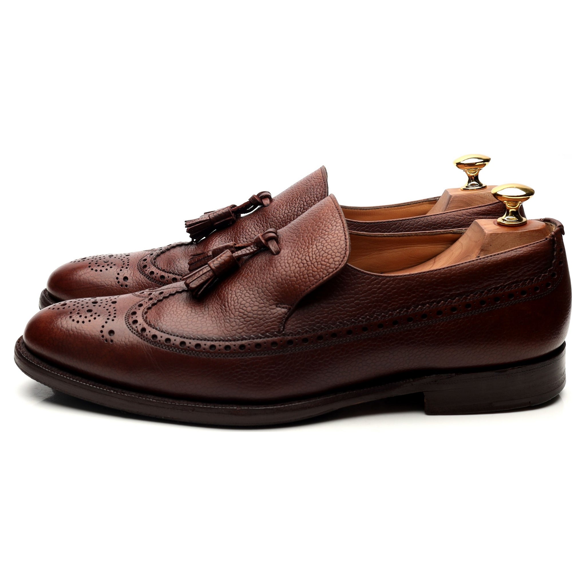 Church's Kingston mocassin cuir marron pompons UK 9