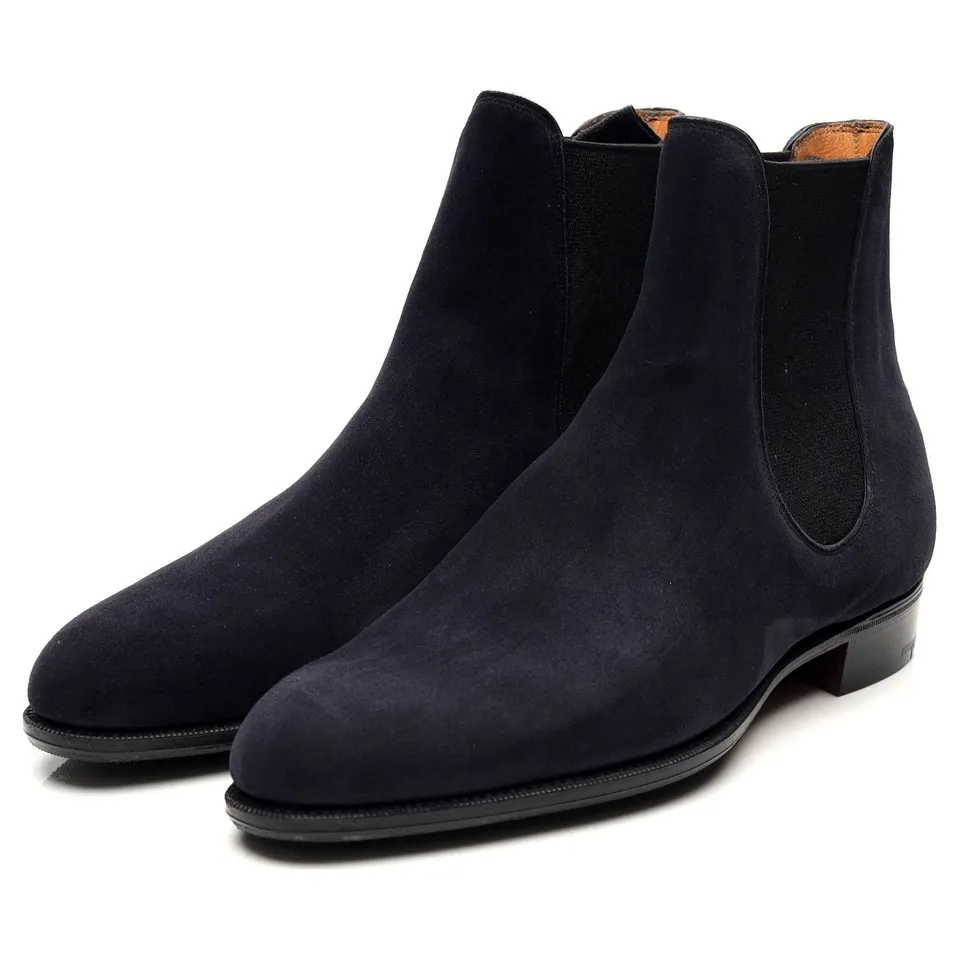 Gaziano Girling Maddison boots suède bleu UK 5,5
