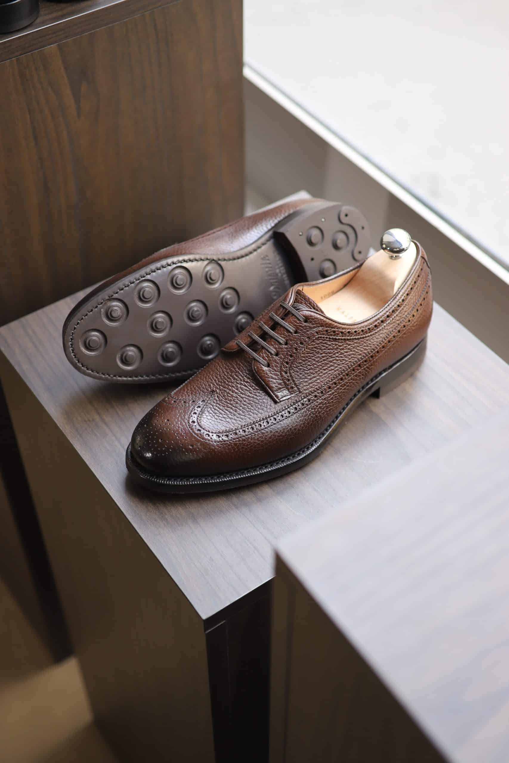 Malfroid Brogue-Master derby cuir grainé