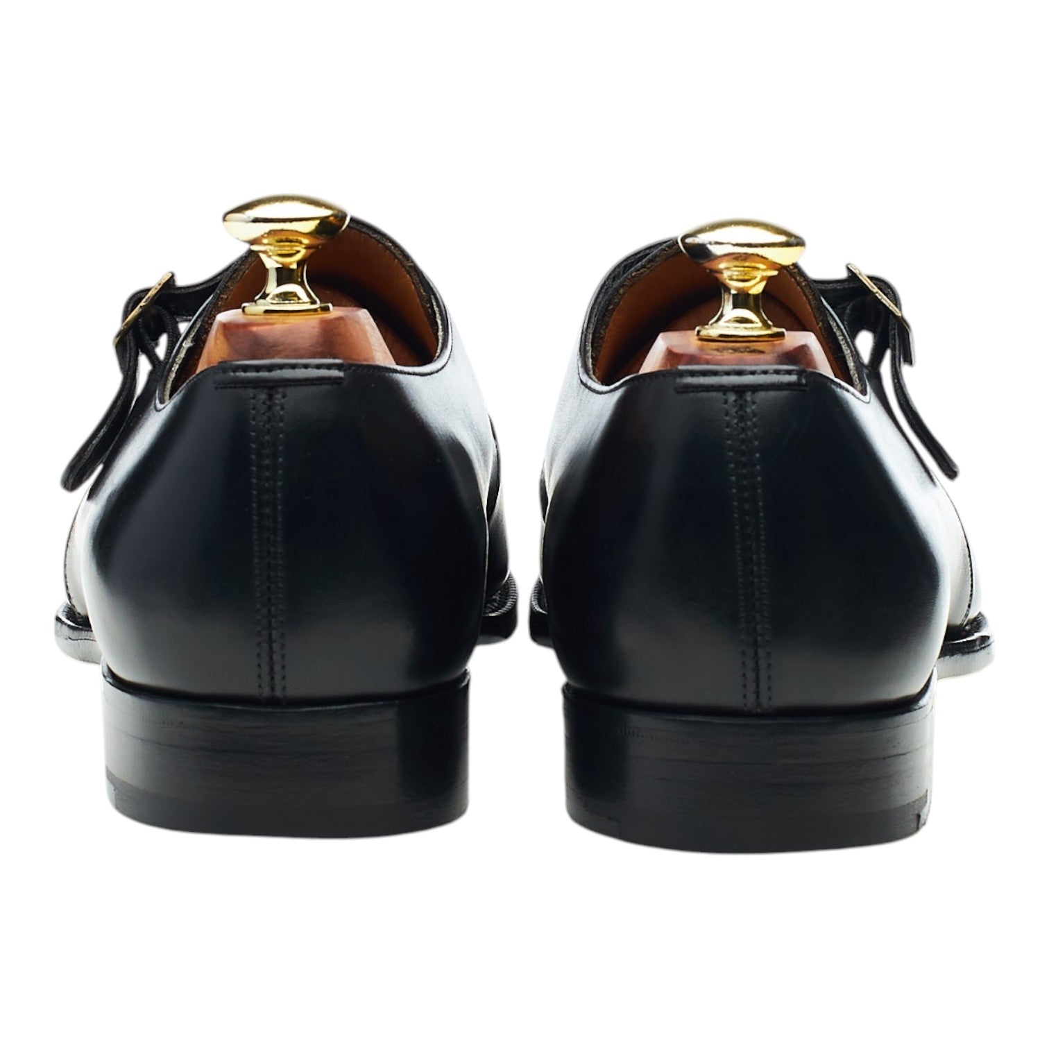 Edward Green Troon monk cuir noir 7.5 UK