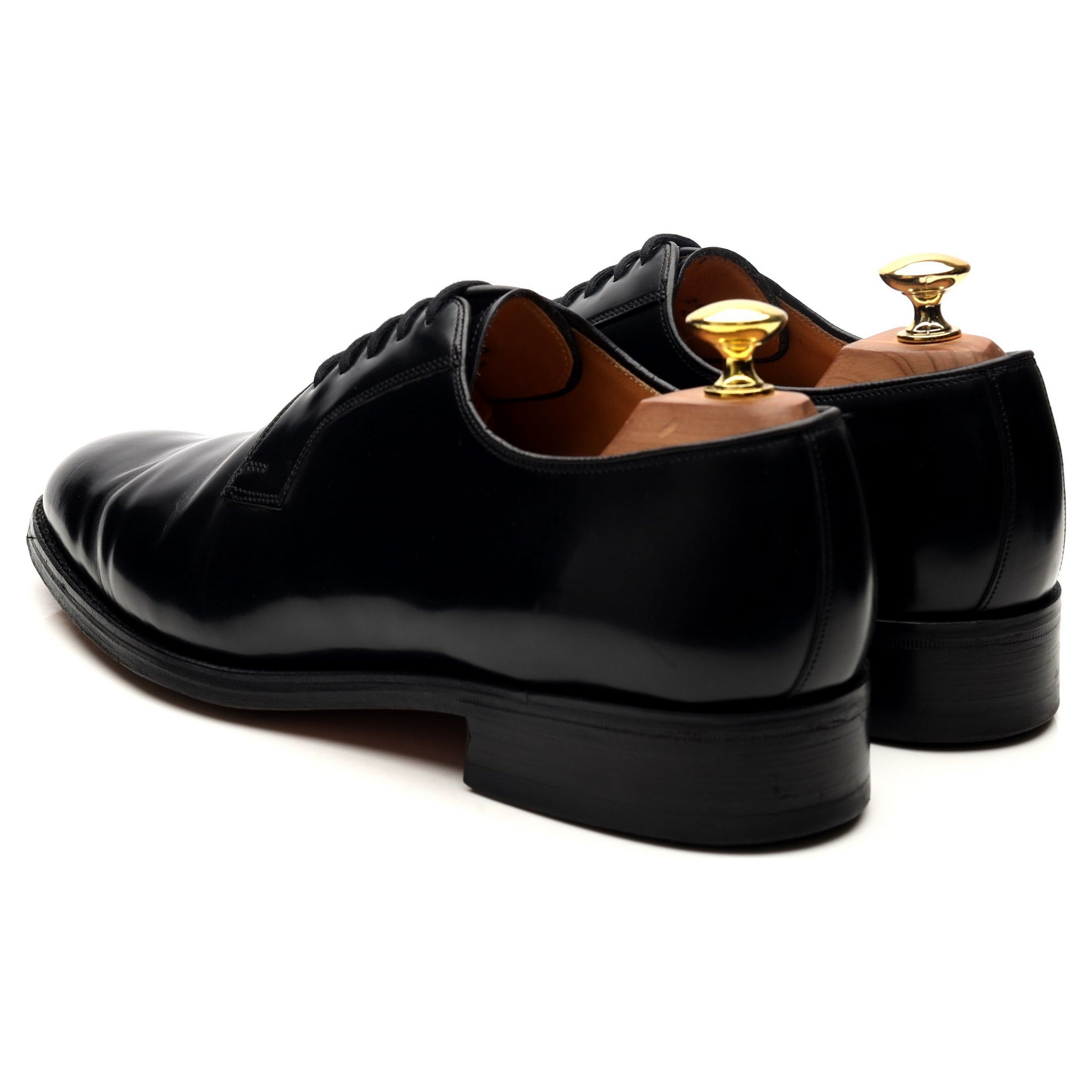 Barker Selwyn derby cuir noir pointure UK 8 semelle cuir