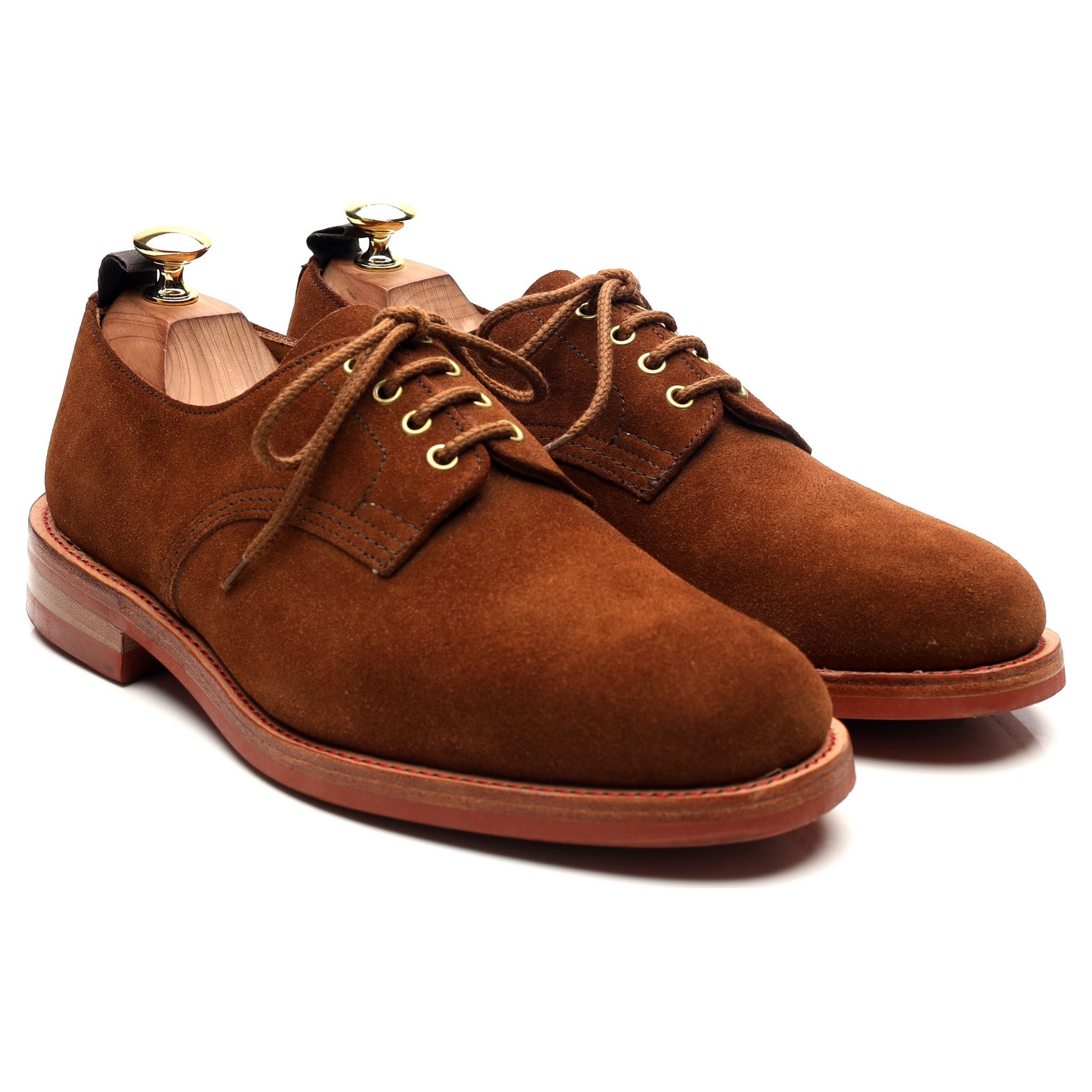 Tricker's 7840 derby daim marron pointure UK 8