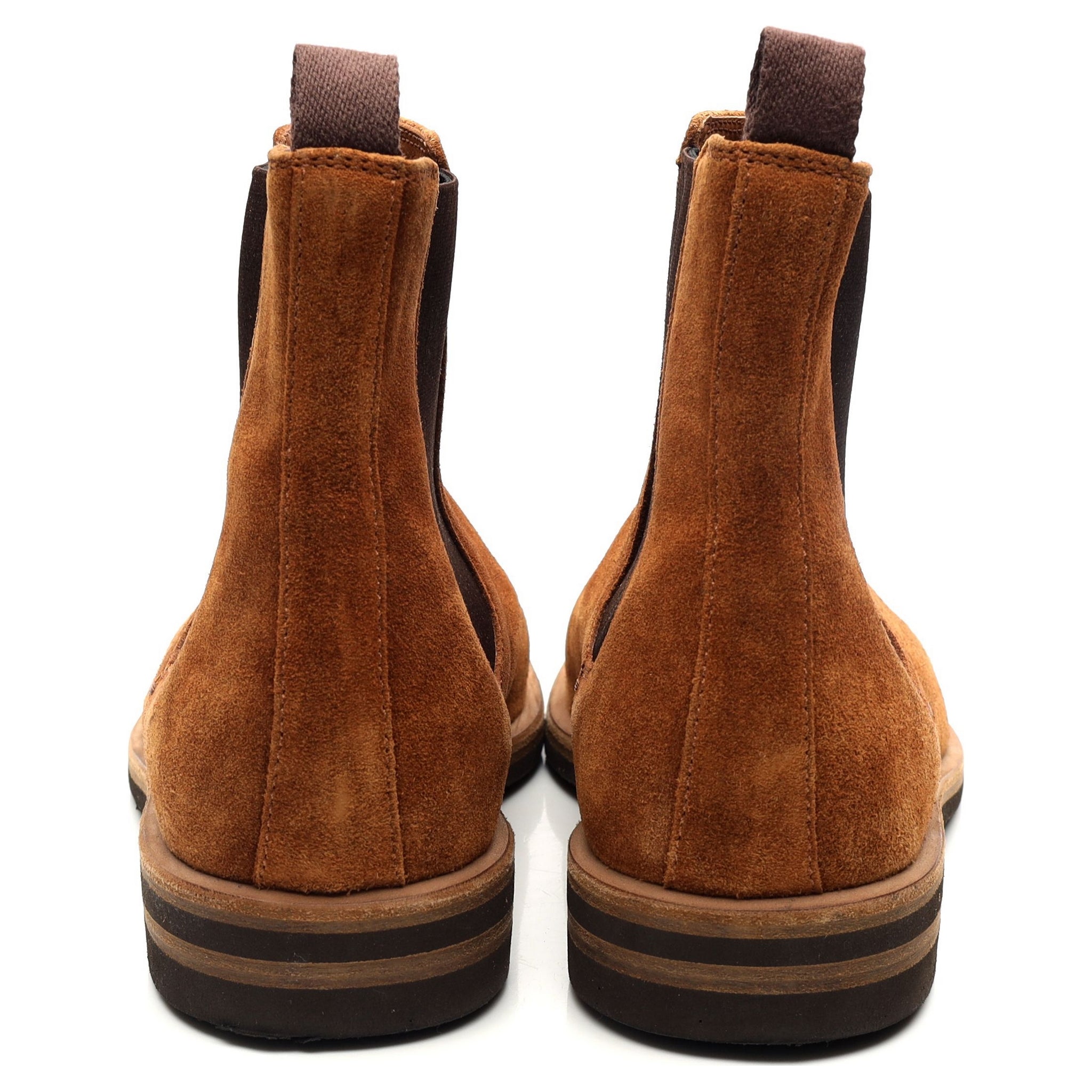 Brunello Cucinelli boots chelsea daim marron UK 8