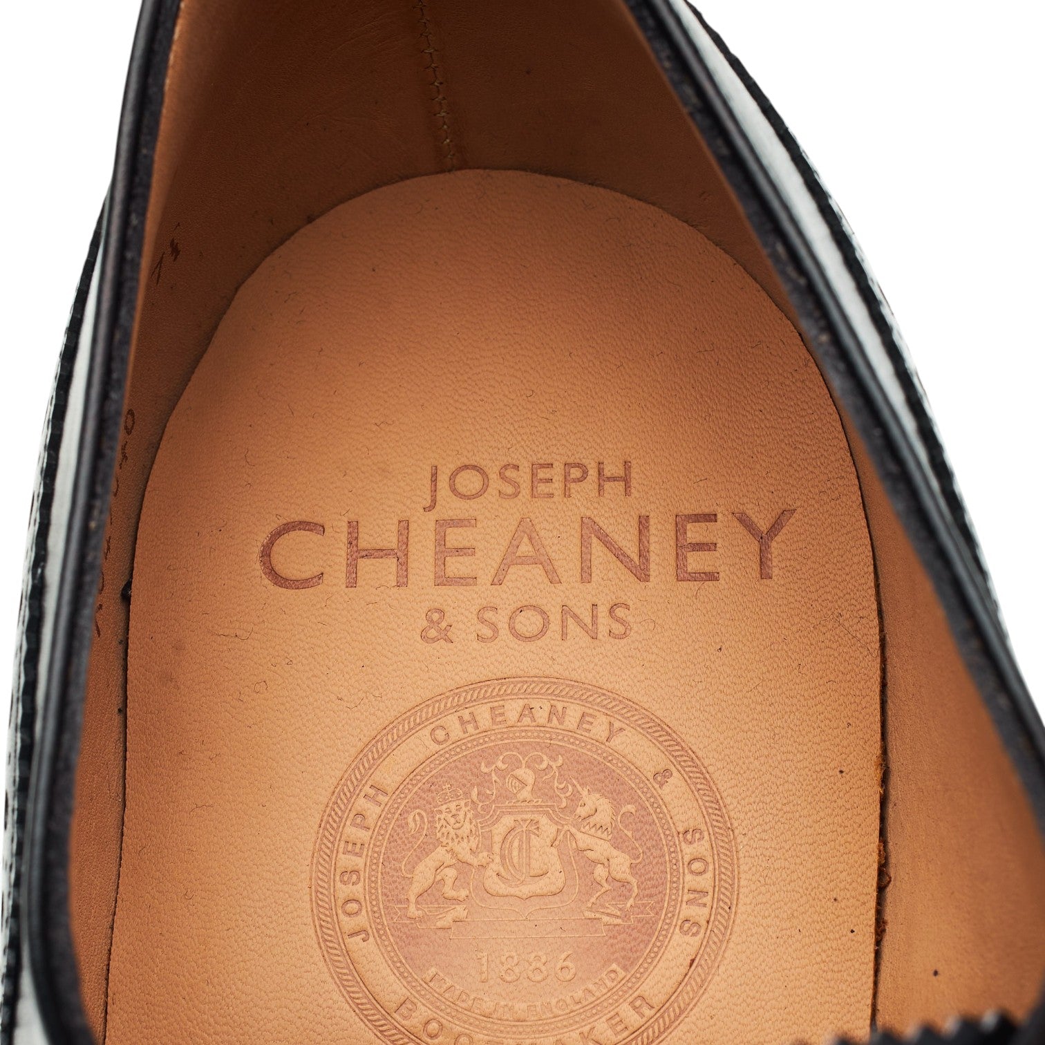 Cheaney 2873 richelieu cuir noir UK 7,5 large