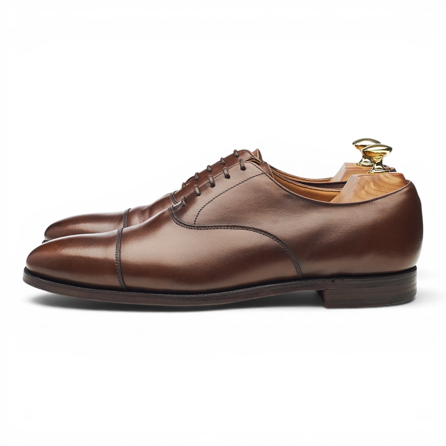 Crockett & Jones Hallam richelieu cuir marron 7