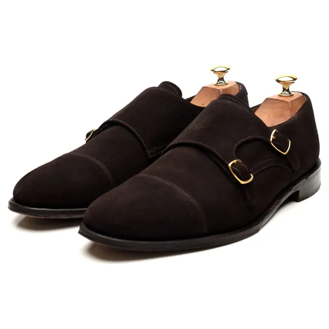 Loake 1880 Cannon derbys monk daim marron UK 9.5