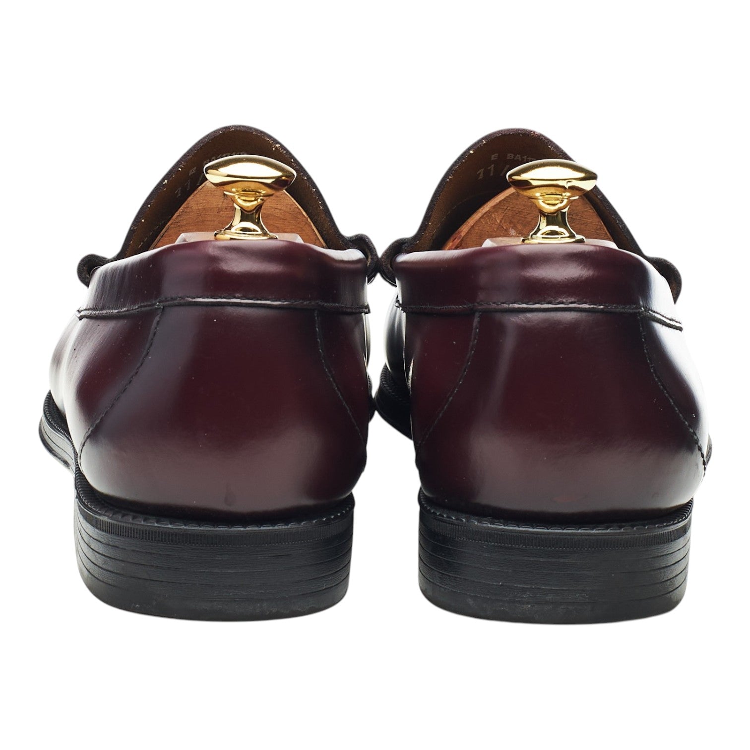 G.H. Bass Weejuns mocassins cuir bordeaux UK 11