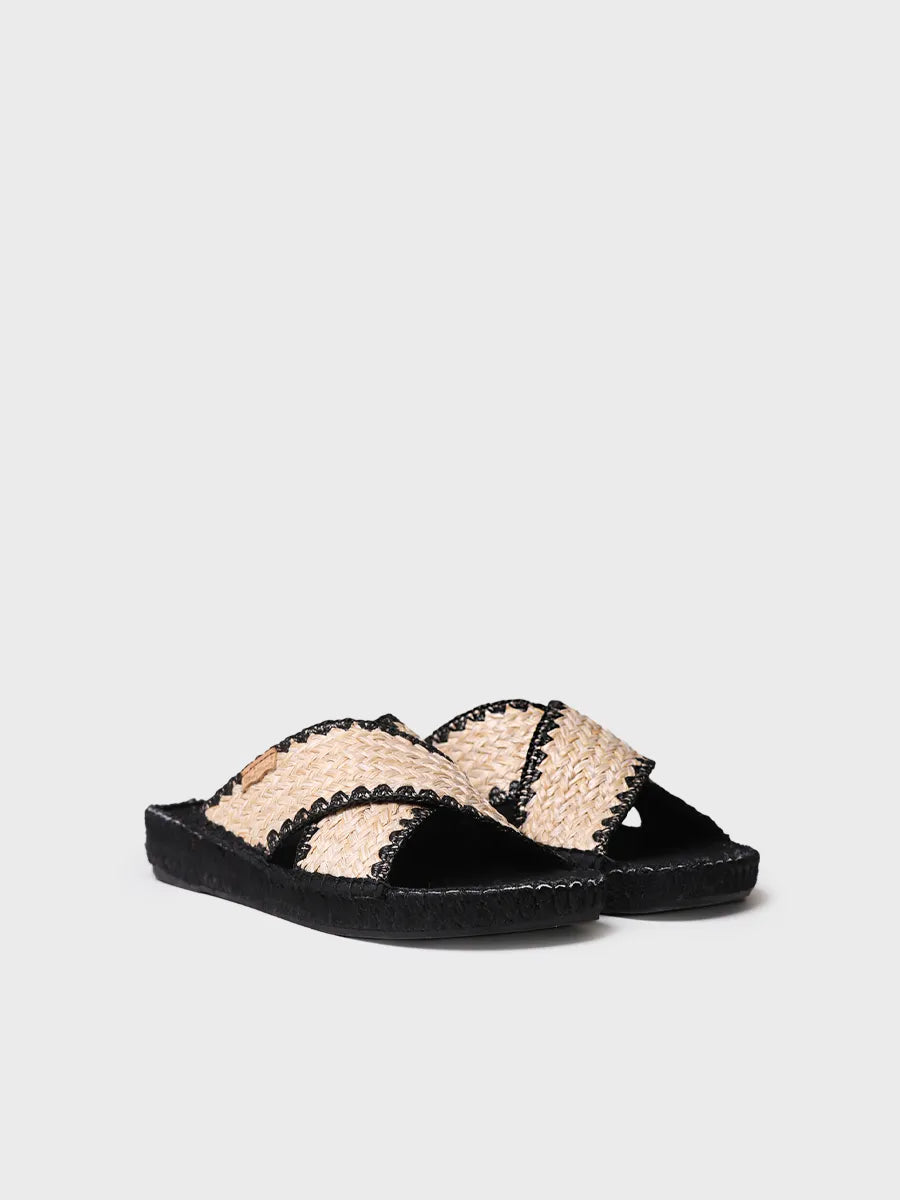 TONI PONS BERTA-IP espadrille femme plate noire