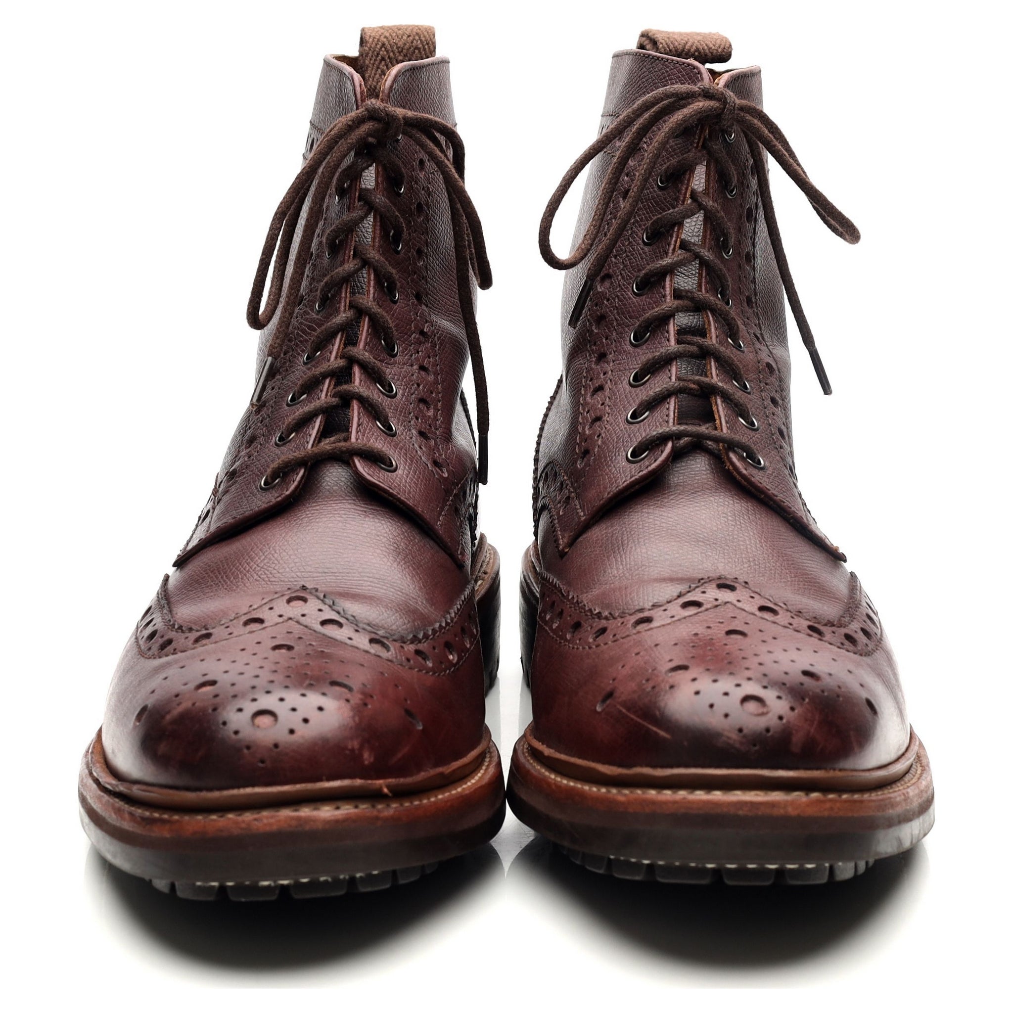 Grenson Fred bottines cuir bordeaux 9 UK large