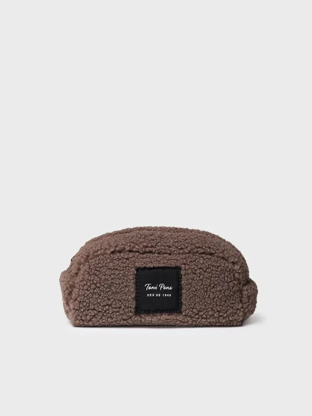 Toni Pons Dubbi trousse de toilette sherpa taupe