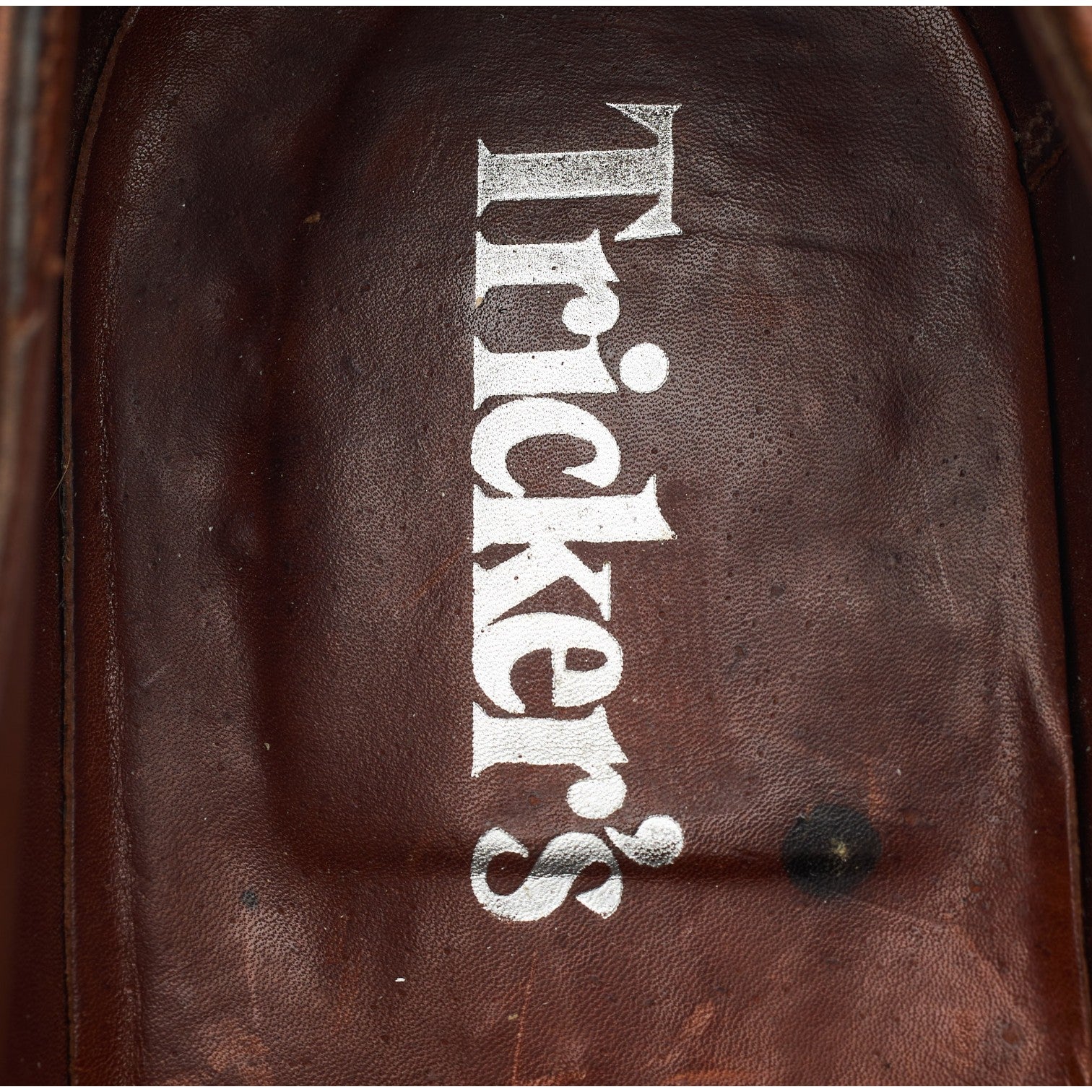 Tricker's Ash oxford cuir marron UK 10